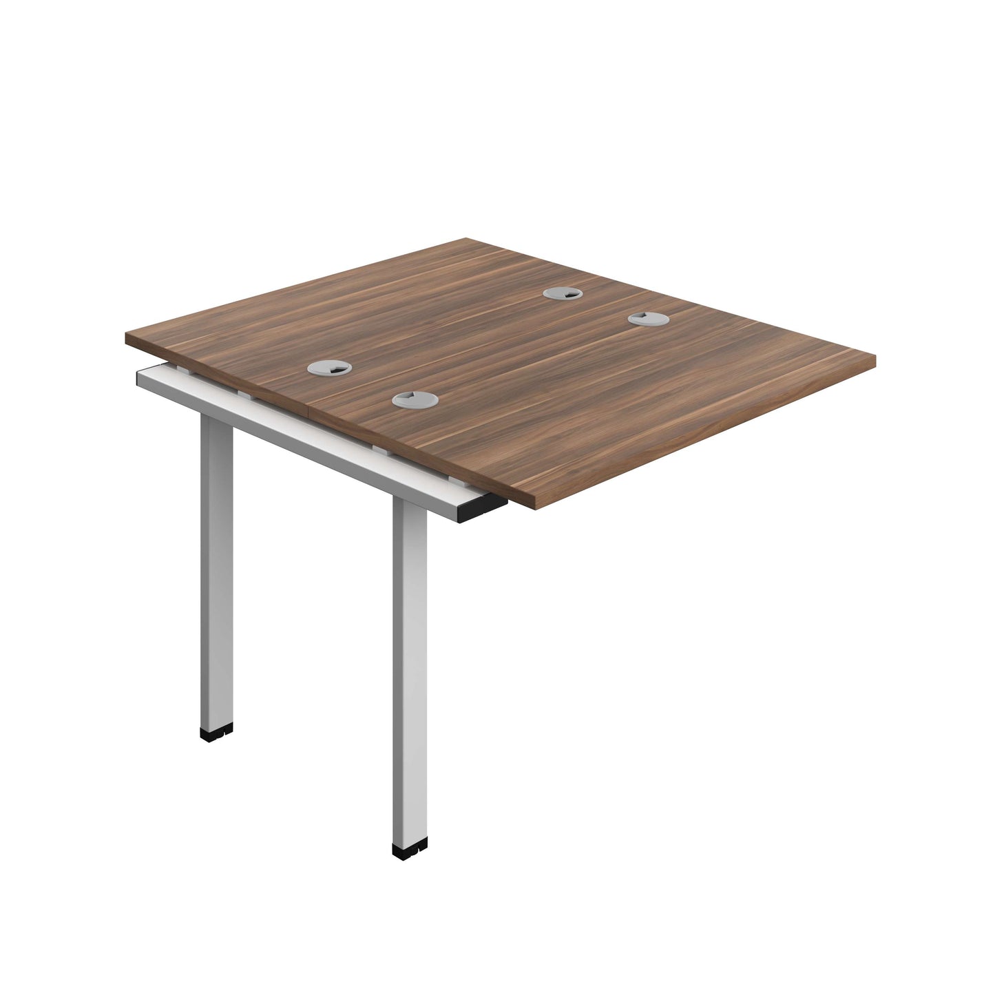 Synergy Bench Extension with Cable Ports: 2 Person (FSC) : 1000 | 700 | Dark Walnut/Silver