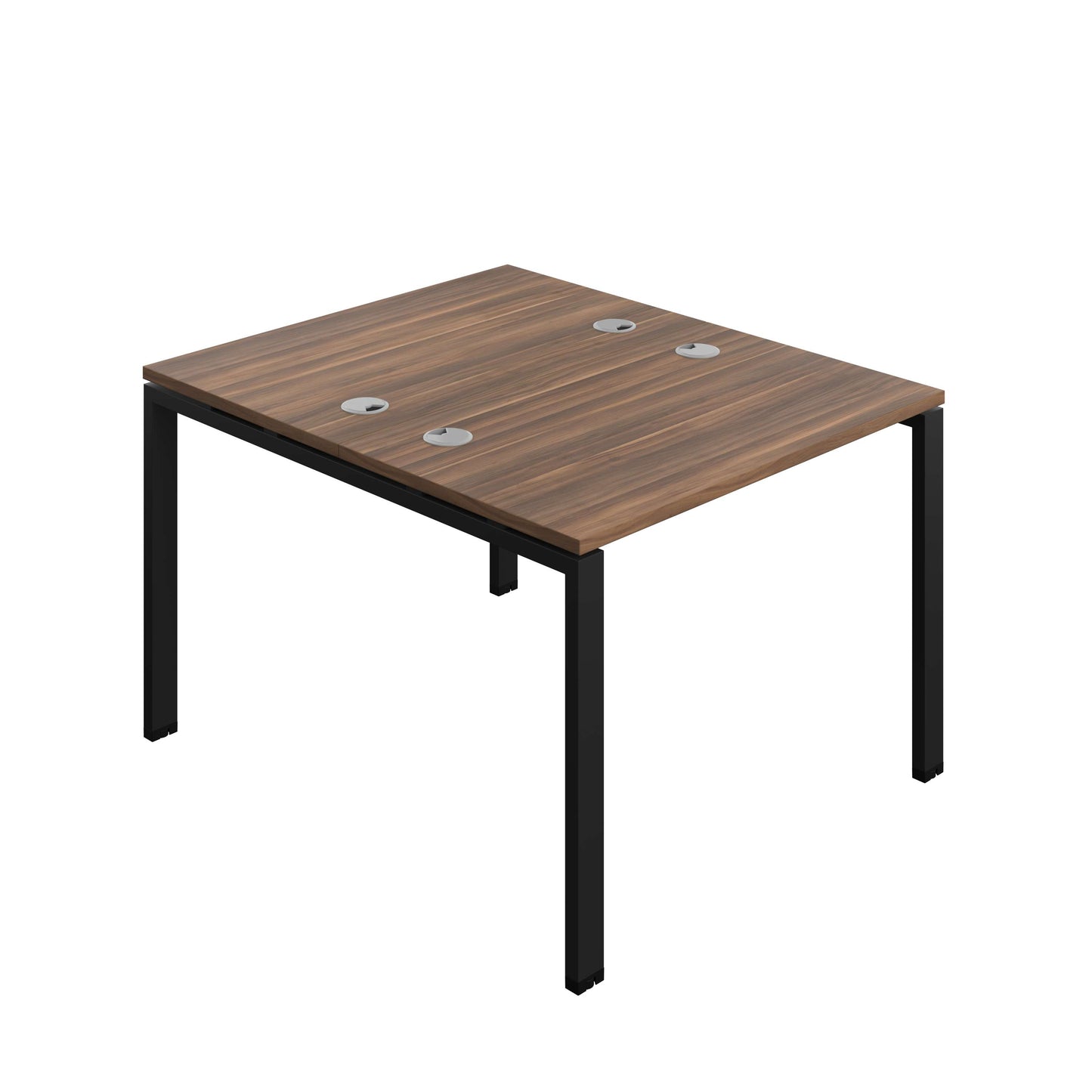 Synergy Bench with Cable Ports: 2 Person (FSC) : Goal Post Leg : 1000 | 700 | Dark Walnut/Black