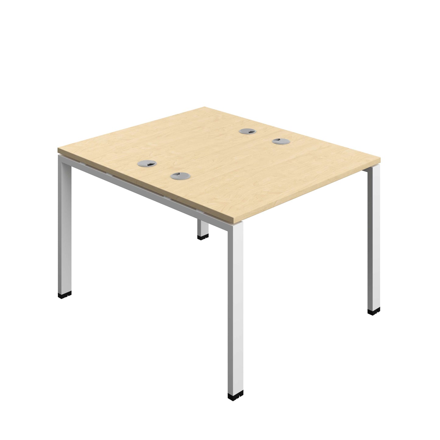 Synergy Bench with Cable Ports: 2 Person (FSC) : Goal Post Leg : 1000 | 700 | Maple/White