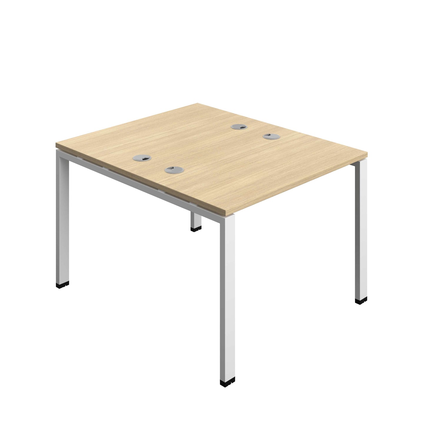 Synergy Bench with Cable Ports: 2 Person (FSC) : Goal Post Leg : 1000 | 700 | Nova Oak/White