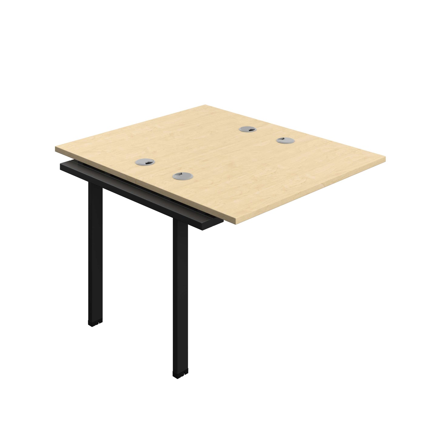Synergy Bench Extension with Cable Ports: 2 Person (FSC) : 1000 | 700 | Maple/Black