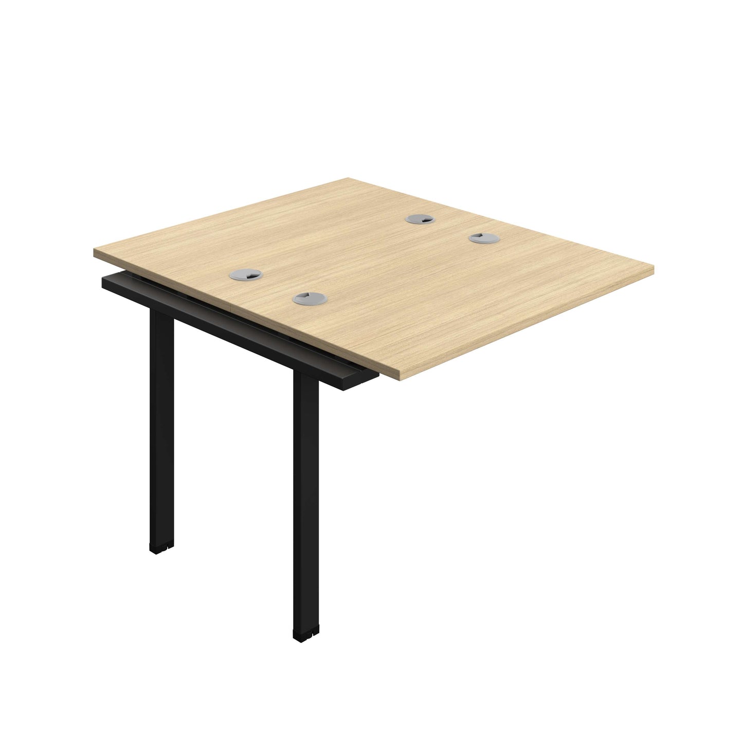 Synergy Bench Extension with Cable Ports: 2 Person (FSC) : 1000 | 700 | Nova Oak/Black