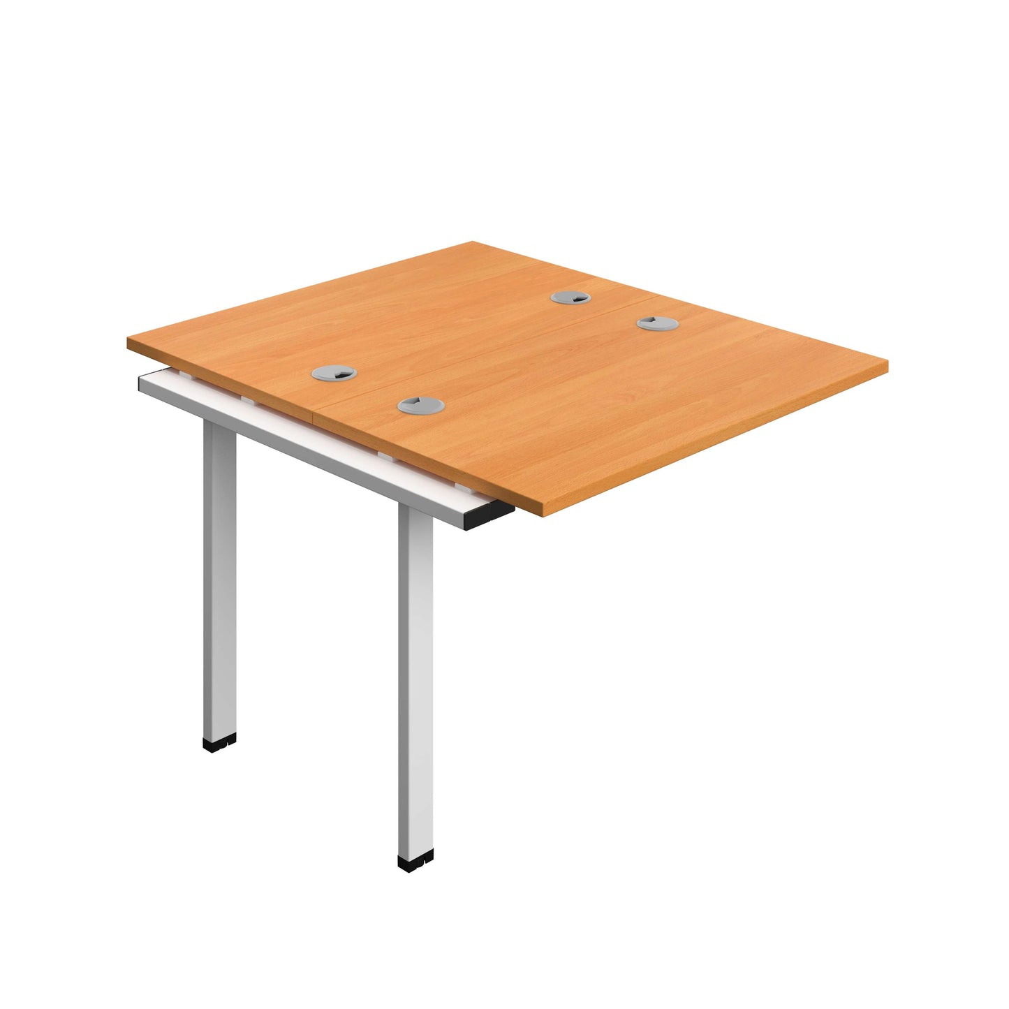 Synergy Bench Extension with Cable Ports: 2 Person (FSC) : 1000 | 700 | Unlimited/White