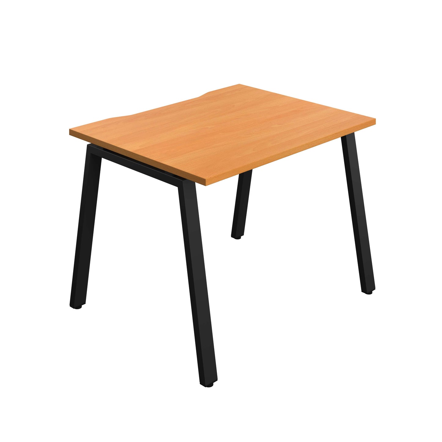 Synergy Bench with Cut Out: 1 Person (FSC) : A-Frame Leg : 1000 | 800 | Beech/Black