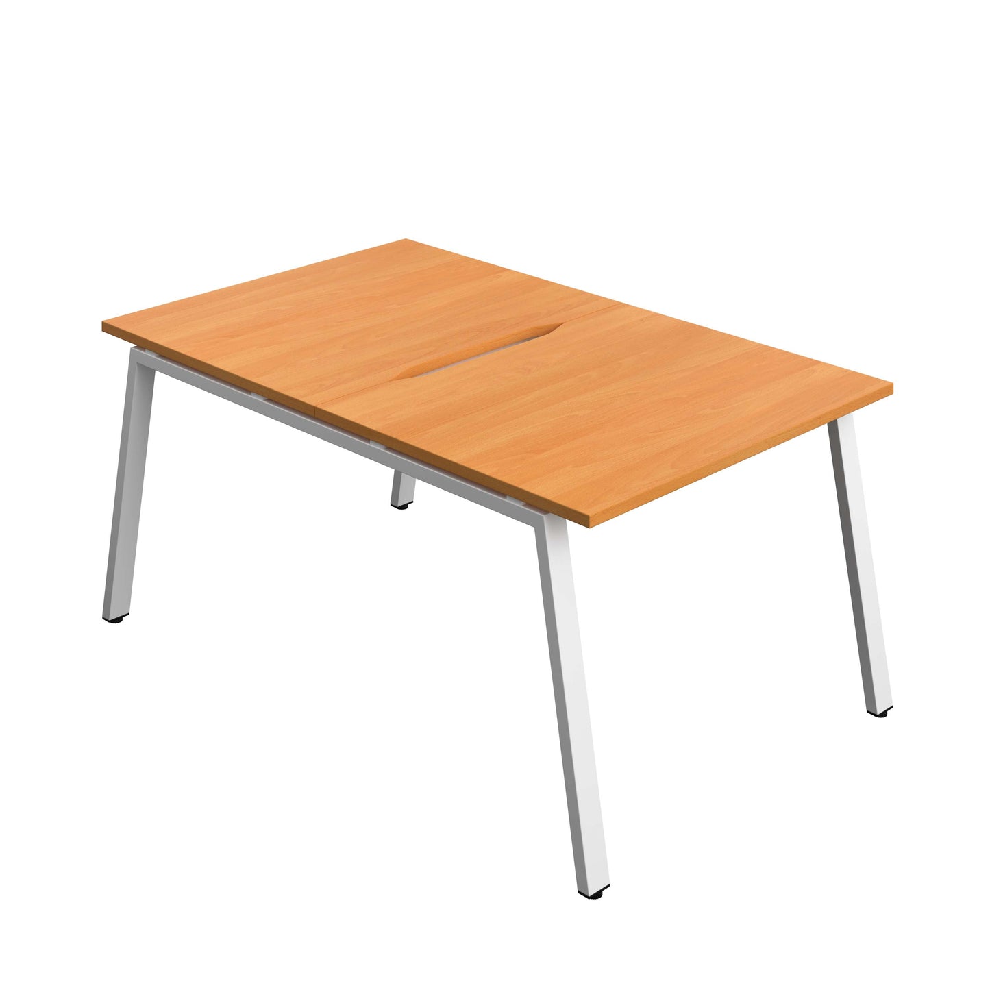 Synergy Bench with Cut Out: 2 Person (FSC) : A-Frame Leg : 1000 | 800 | Beech/White