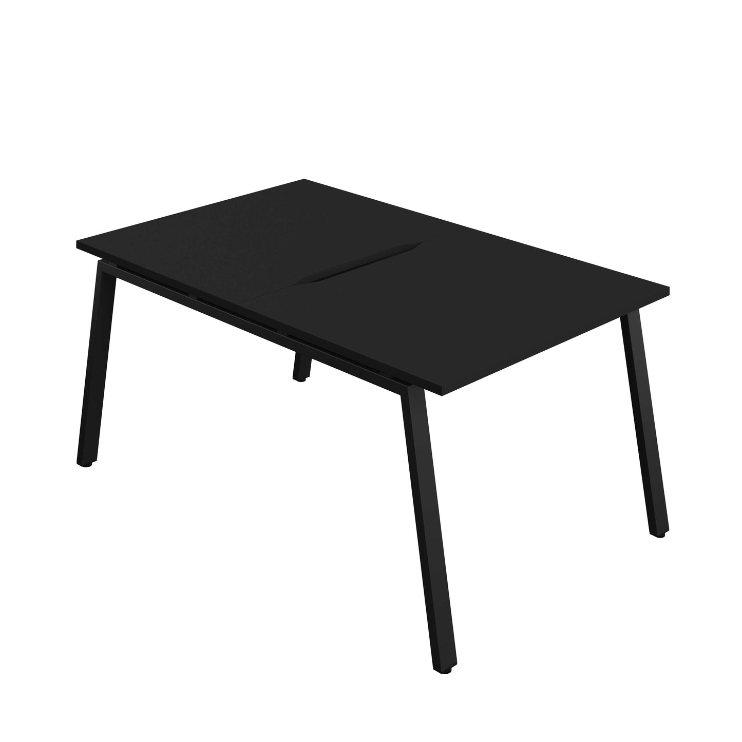 Synergy Bench with Cut Out: 2 Person (FSC) : A-Frame Leg : 1000 | 800 | Black/Black