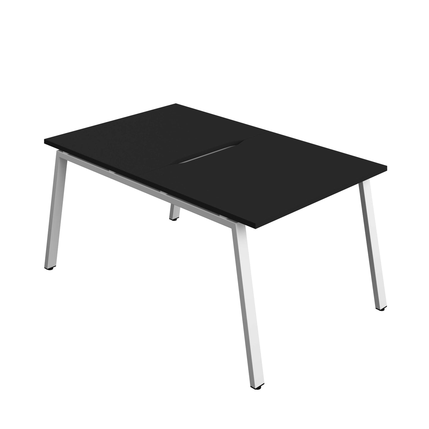 Synergy Bench with Cut Out: 2 Person (FSC) : A-Frame Leg : 1000 | 800 | Black/White
