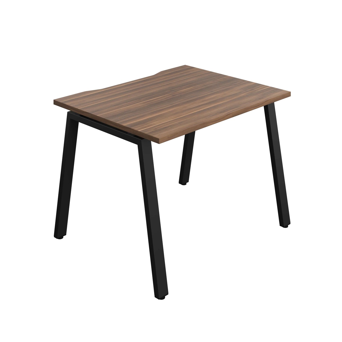 Synergy Bench with Cut Out: 1 Person (FSC) : A-Frame Leg : 1000 | 800 | Dark Walnut/Black