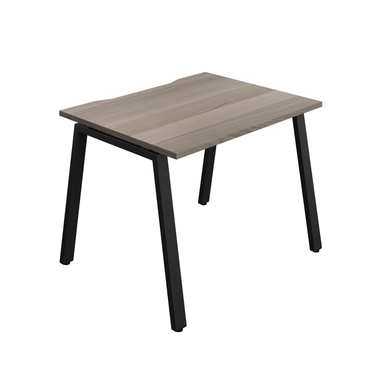 Synergy Bench with Cut Out: 1 Person (FSC) : A-Frame Leg : 1000 | 800 | Grey Oak/Black