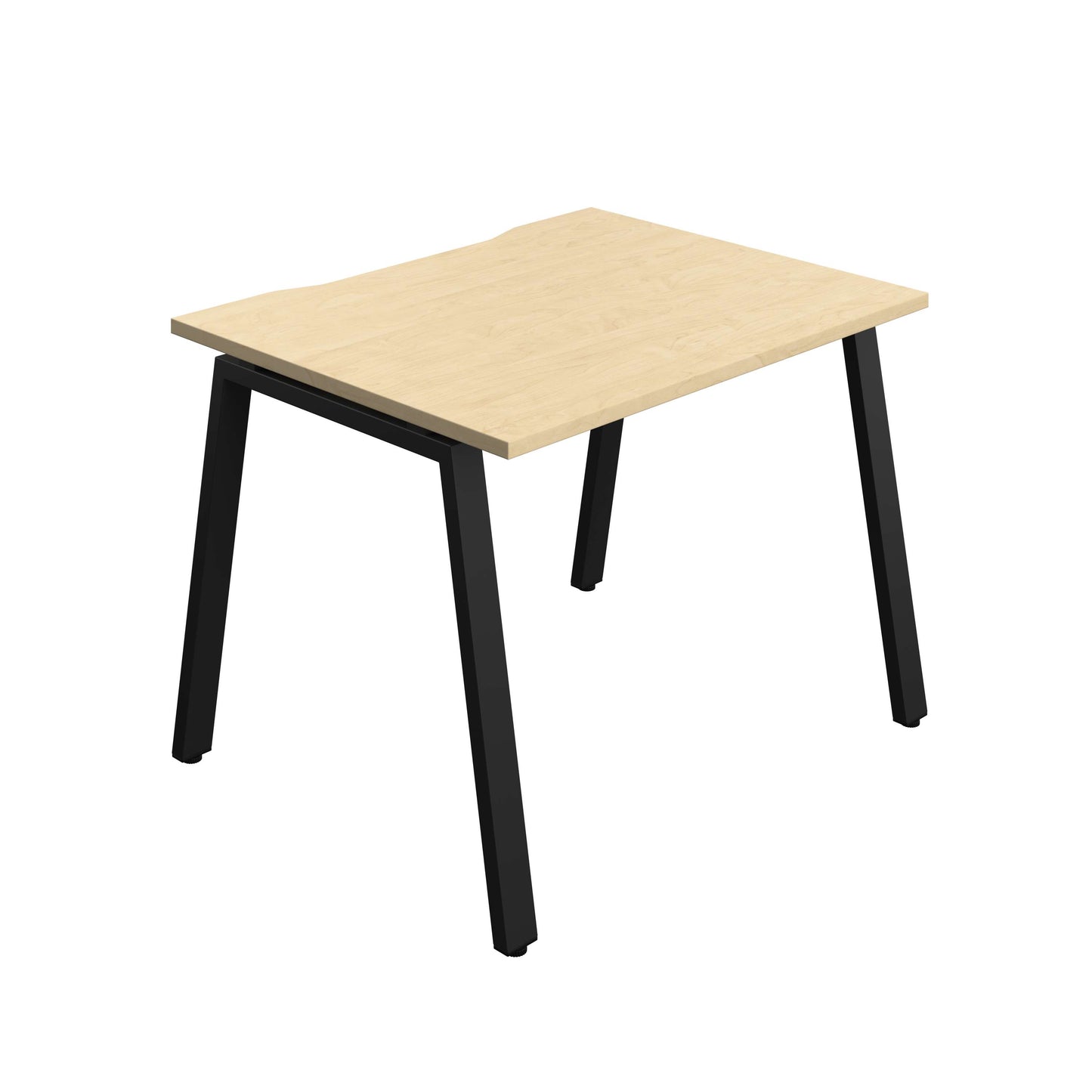 Synergy Bench with Cut Out: 1 Person (FSC) : A-Frame Leg : 1000 | 800 | Maple/Black