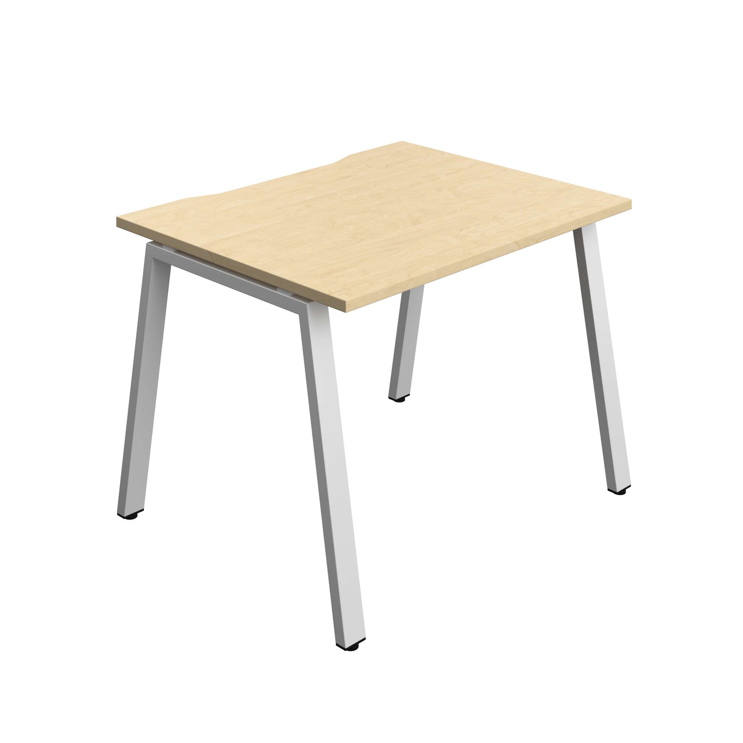 Synergy Bench with Cut Out: 1 Person (FSC) : A-Frame Leg : 1000 | 800 | Maple/Silver