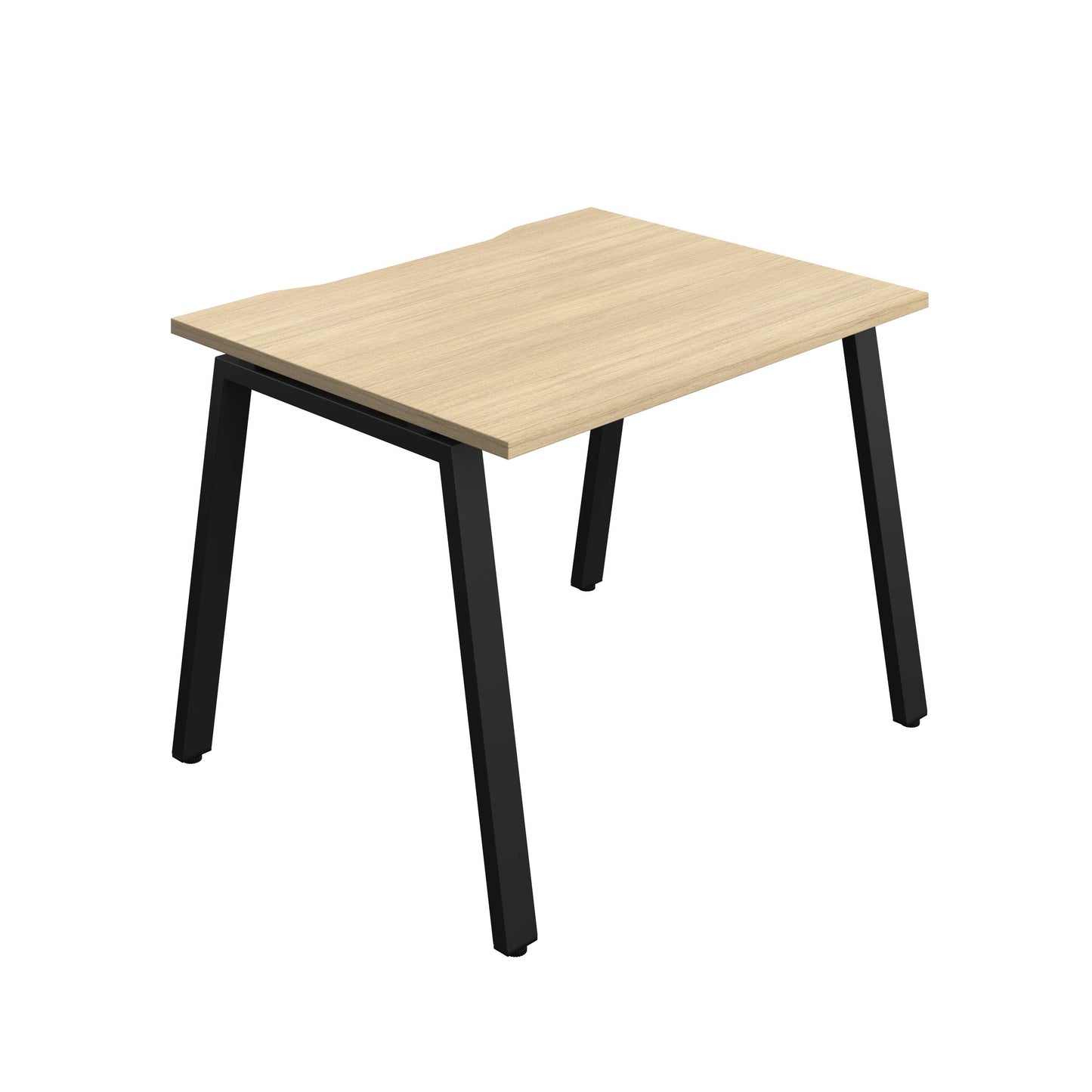Synergy Bench with Cut Out: 1 Person (FSC) : A-Frame Leg : 1000 | 800 | Nova Oak/Black