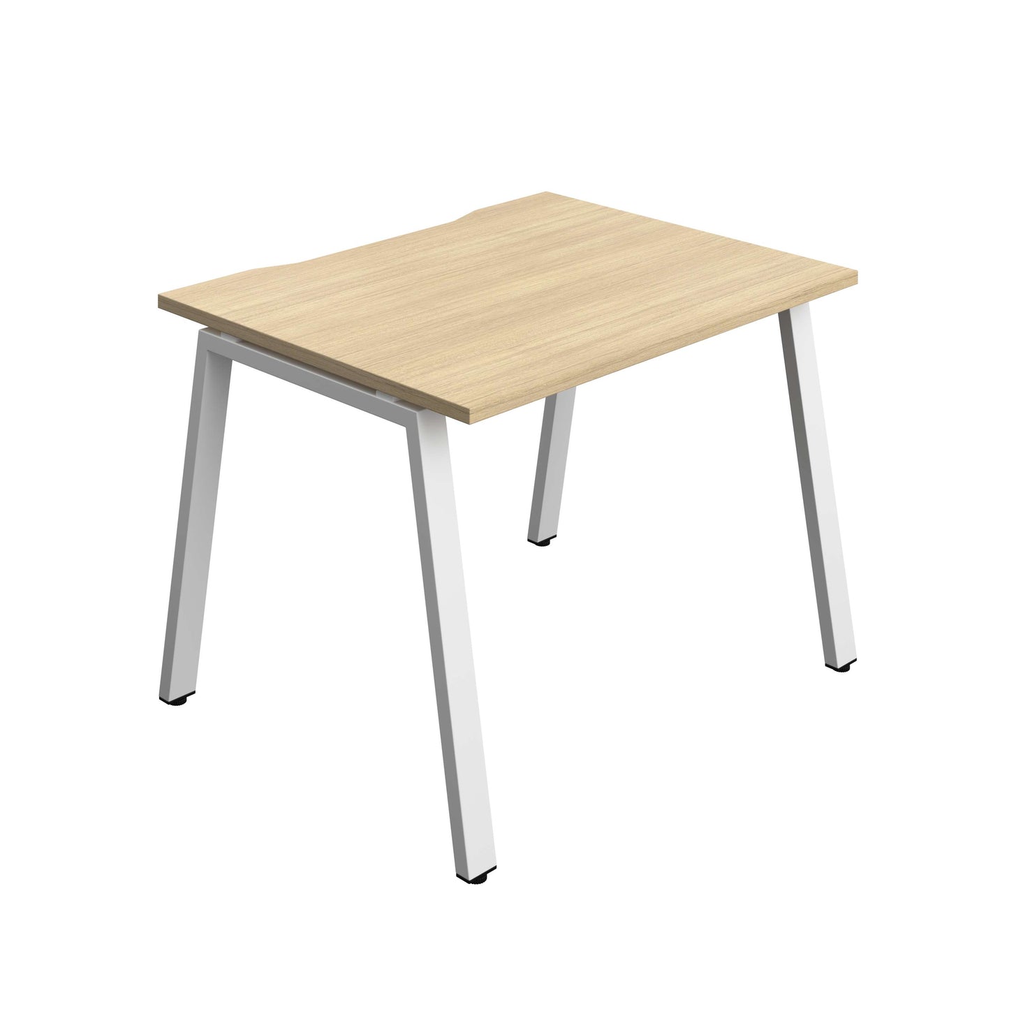 Synergy Bench with Cut Out: 1 Person (FSC) : A-Frame Leg : 1000 | 800 | Nova Oak/White