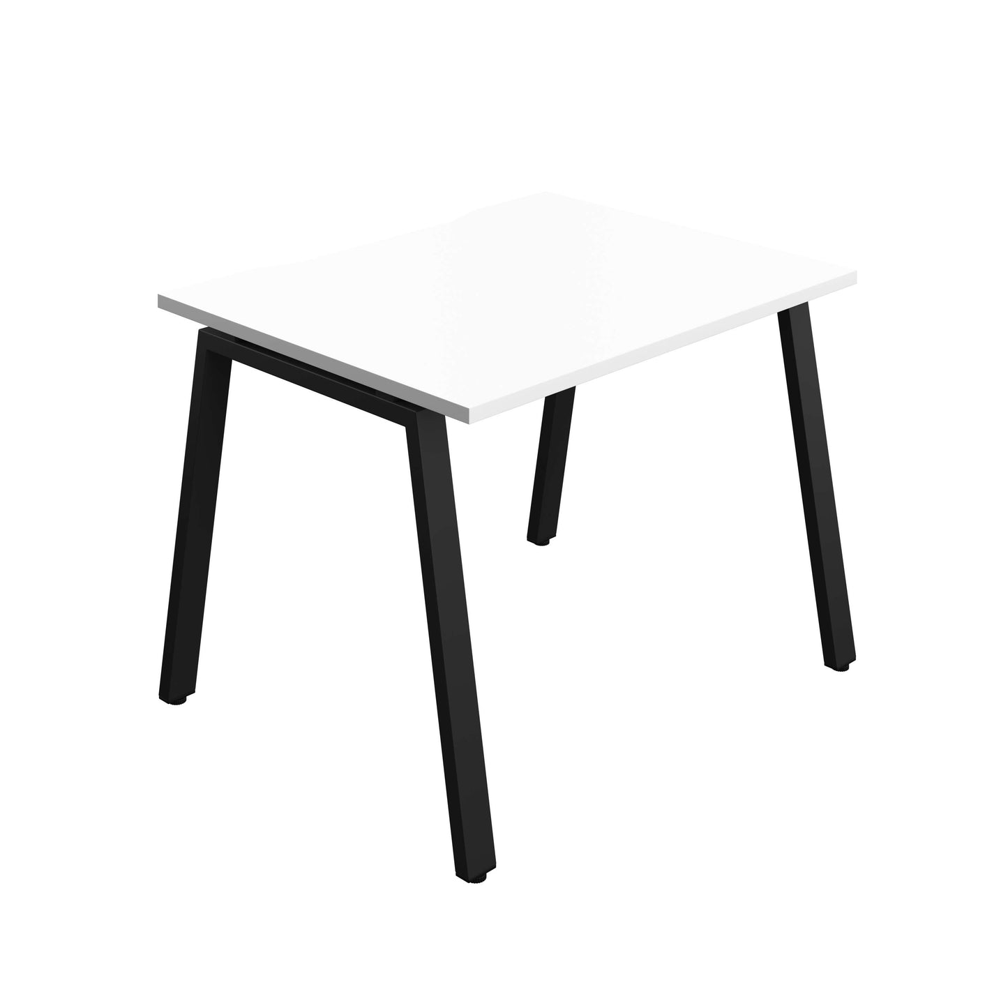 Synergy Bench with Cut Out: 1 Person (FSC) : A-Frame Leg : 1000 | 800 | White/Black