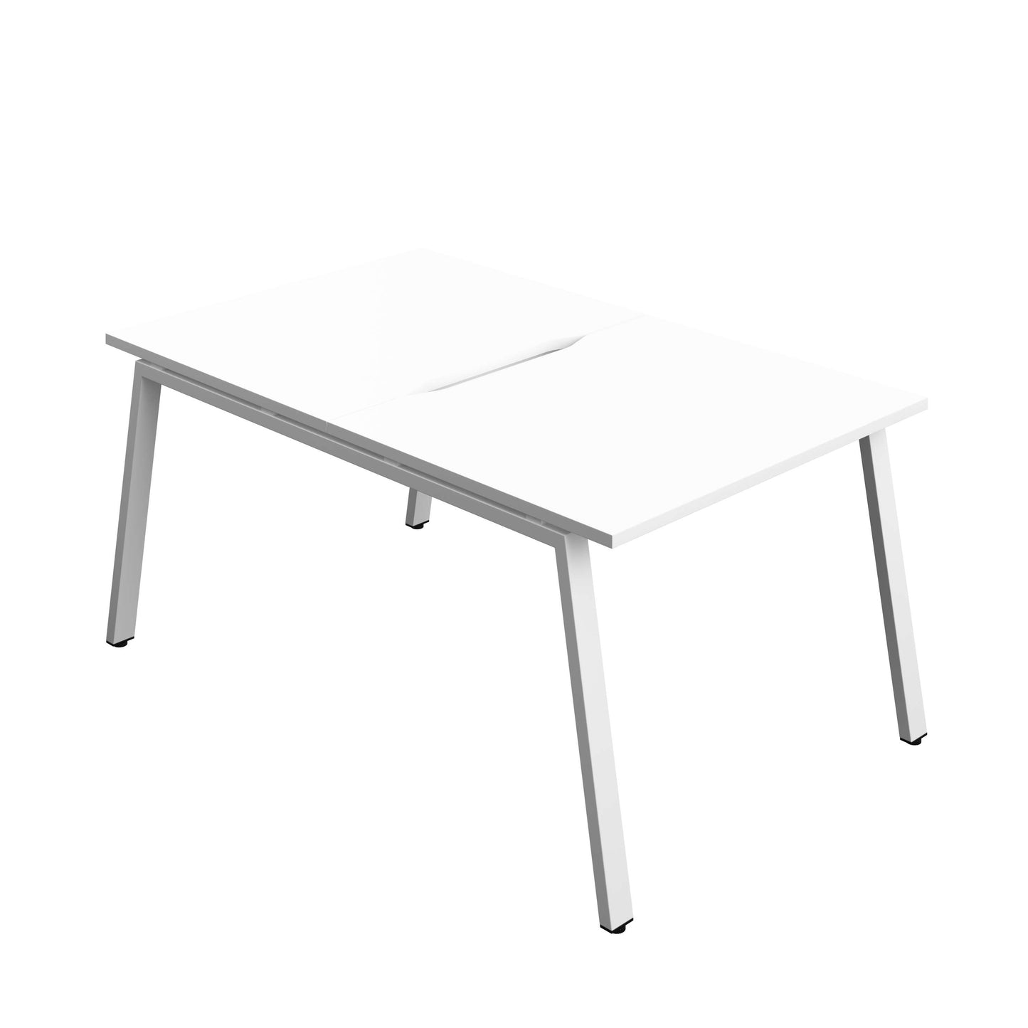 Synergy Bench with Cut Out: 2 Person (FSC) : A-Frame Leg : 1000 | 800 | White/White