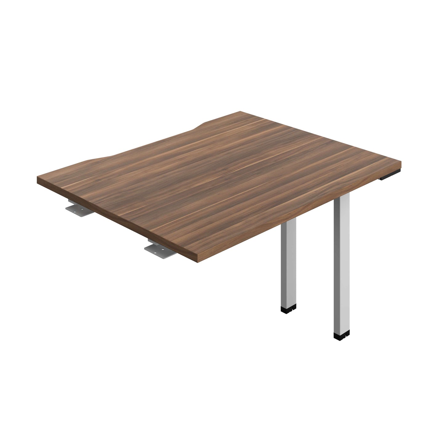 Synergy Bench Extension with Cut Out: 1 Person (FSC) : 1000 | 800 | Dark Walnut/Silver