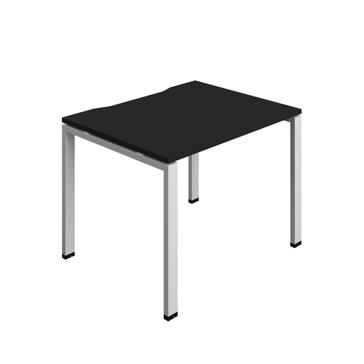 Synergy Bench with Cut Out: 1 Person (FSC) : Goal Post Leg : 1000 | 800 | Black/Silver