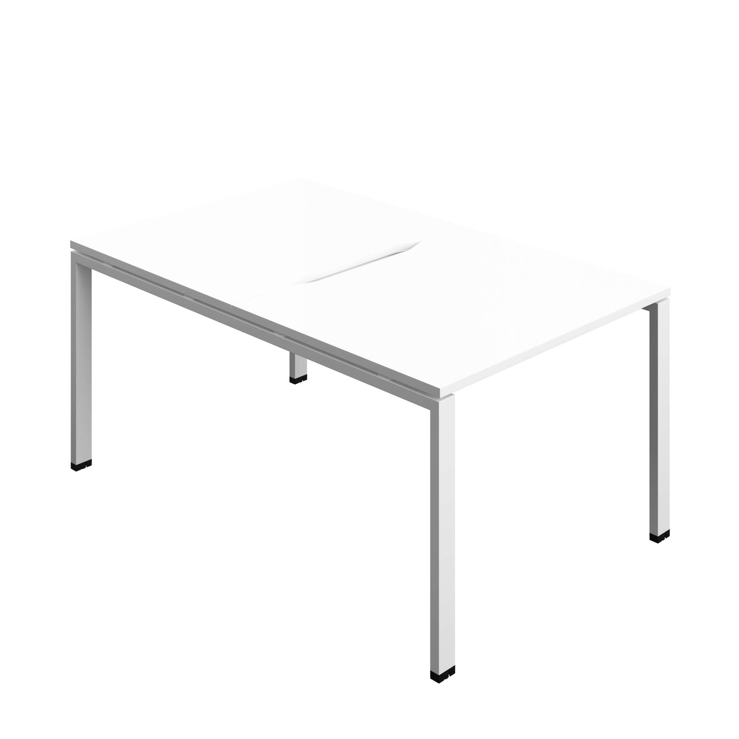 Synergy Bench with Cut Out: 2 Person (FSC) : Goal Post Leg : 1000 | 800 | White/White