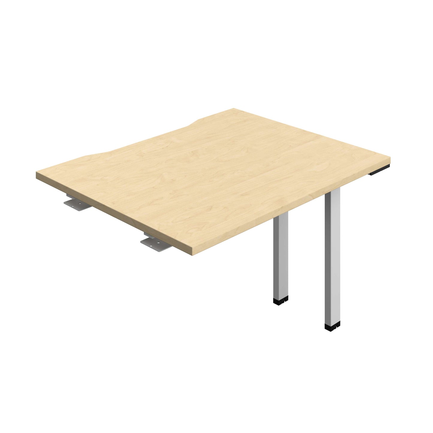Synergy Bench Extension with Cut Out: 1 Person (FSC) : 1000 | 800 | Maple/Silver