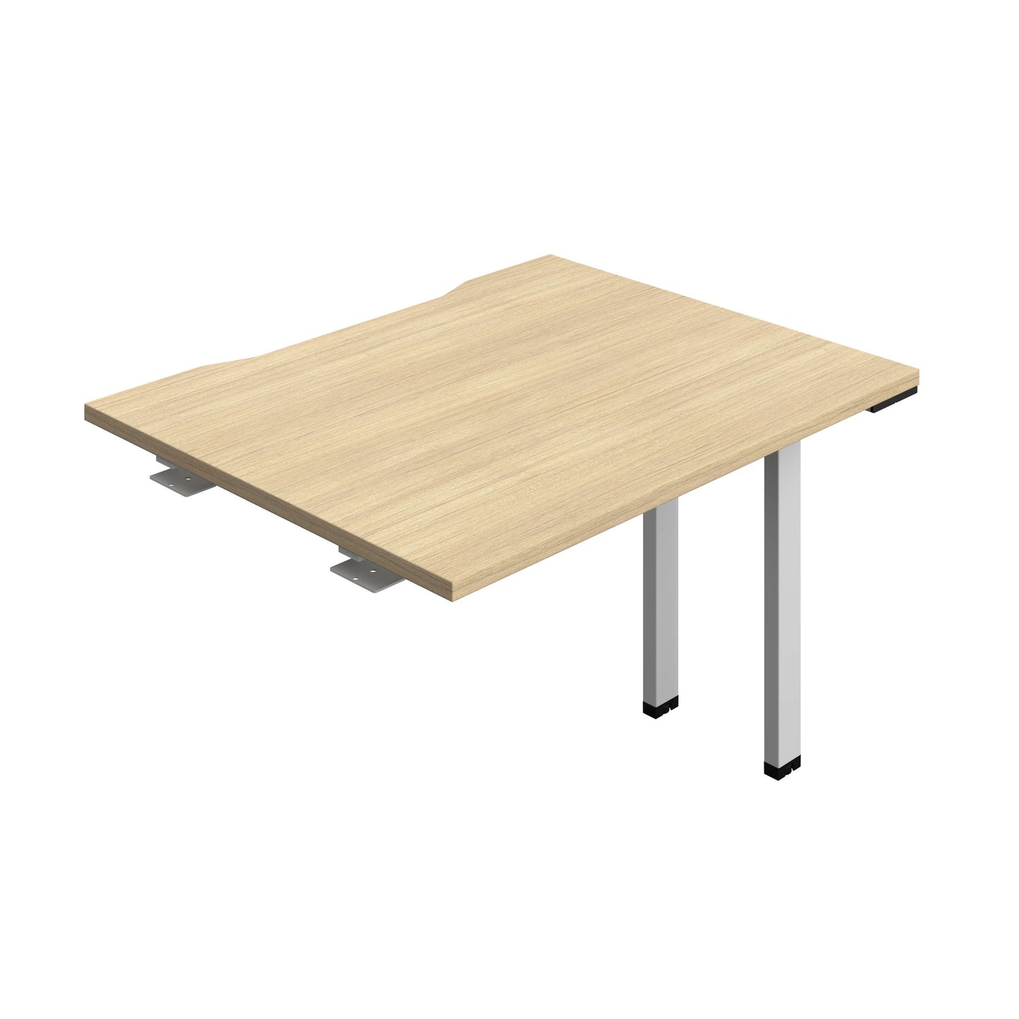 Synergy Bench Extension with Cut Out: 1 Person (FSC) : 1000 | 800 | Nova Oak/Silver