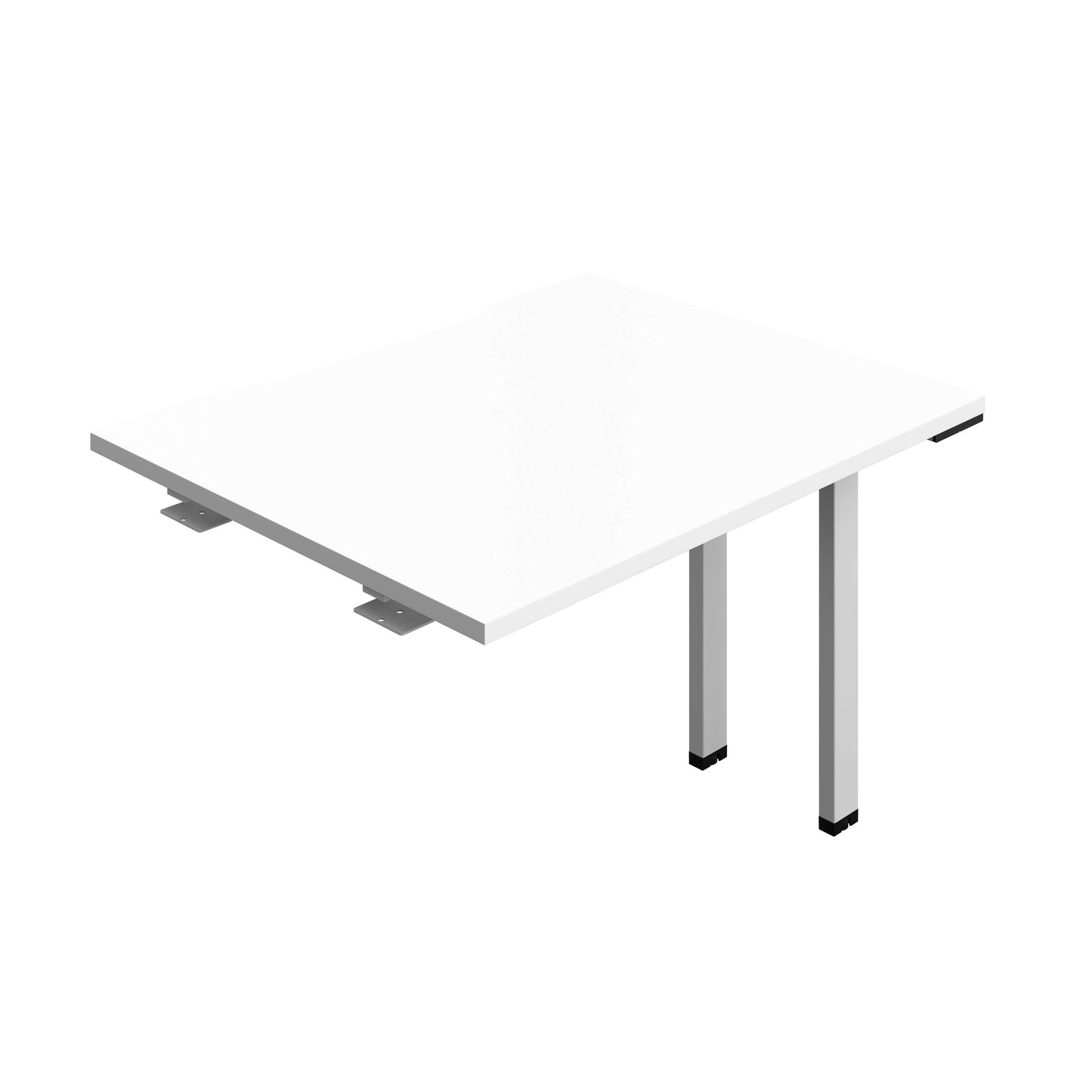 Synergy Bench Extension with Cut Out: 1 Person (FSC) : 1000 | 800 | White/Silver