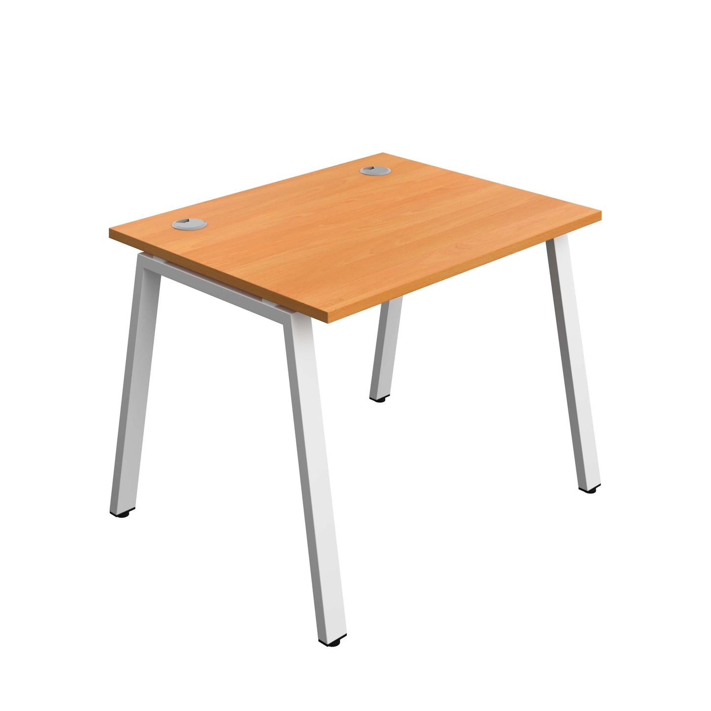Synergy Bench with Cable Ports: 1 Person (FSC) : A-Frame Leg : 1000 | 800 | Beech/White