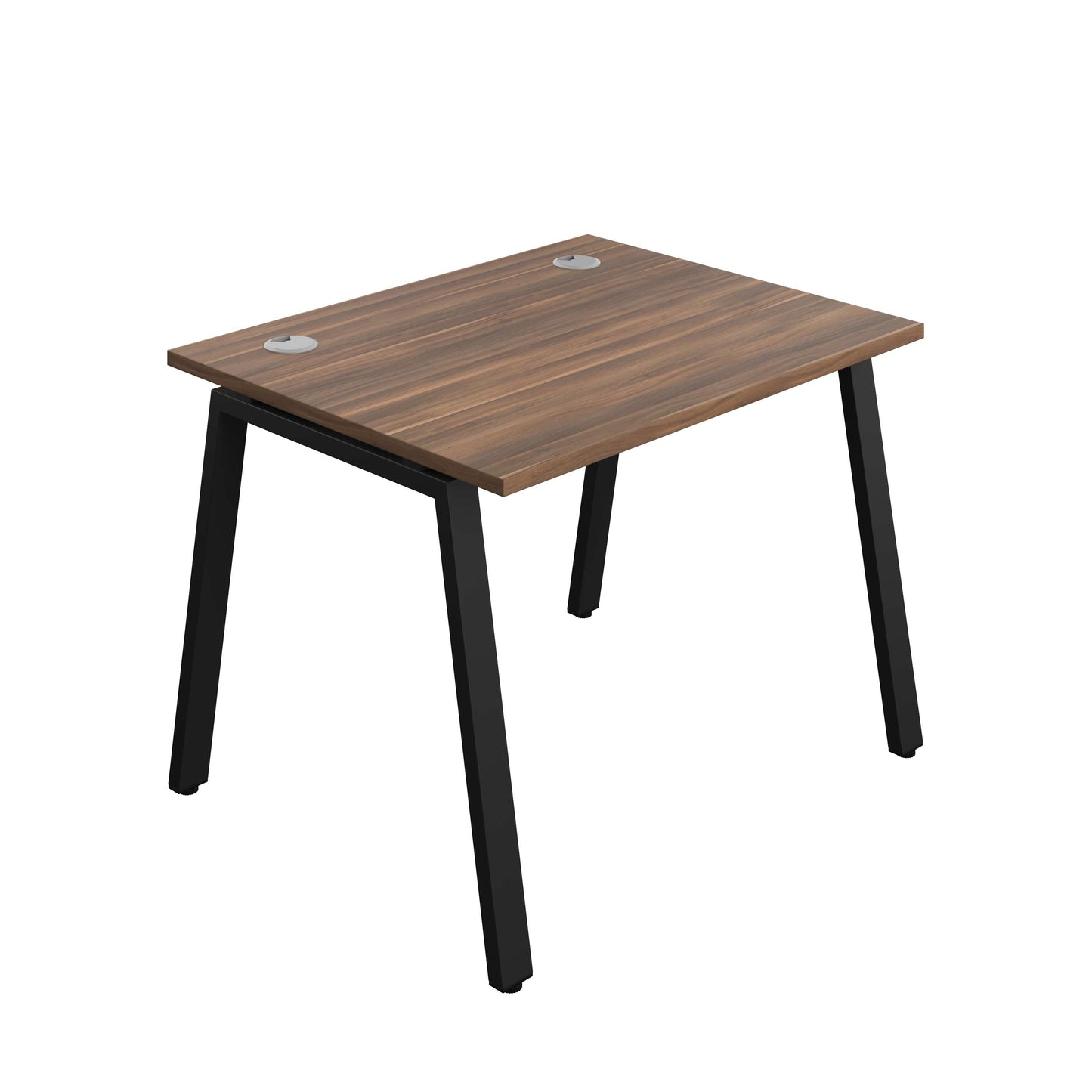 Synergy Bench with Cable Ports: 1 Person (FSC) : A-Frame Leg : 1000 | 800 | Dark Walnut/Black