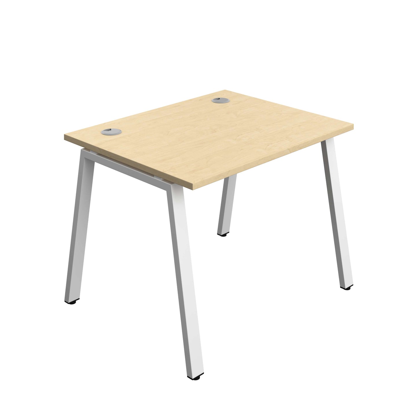 Synergy Bench with Cable Ports: 1 Person (FSC) : A-Frame Leg : 1000 | 800 | Maple/White
