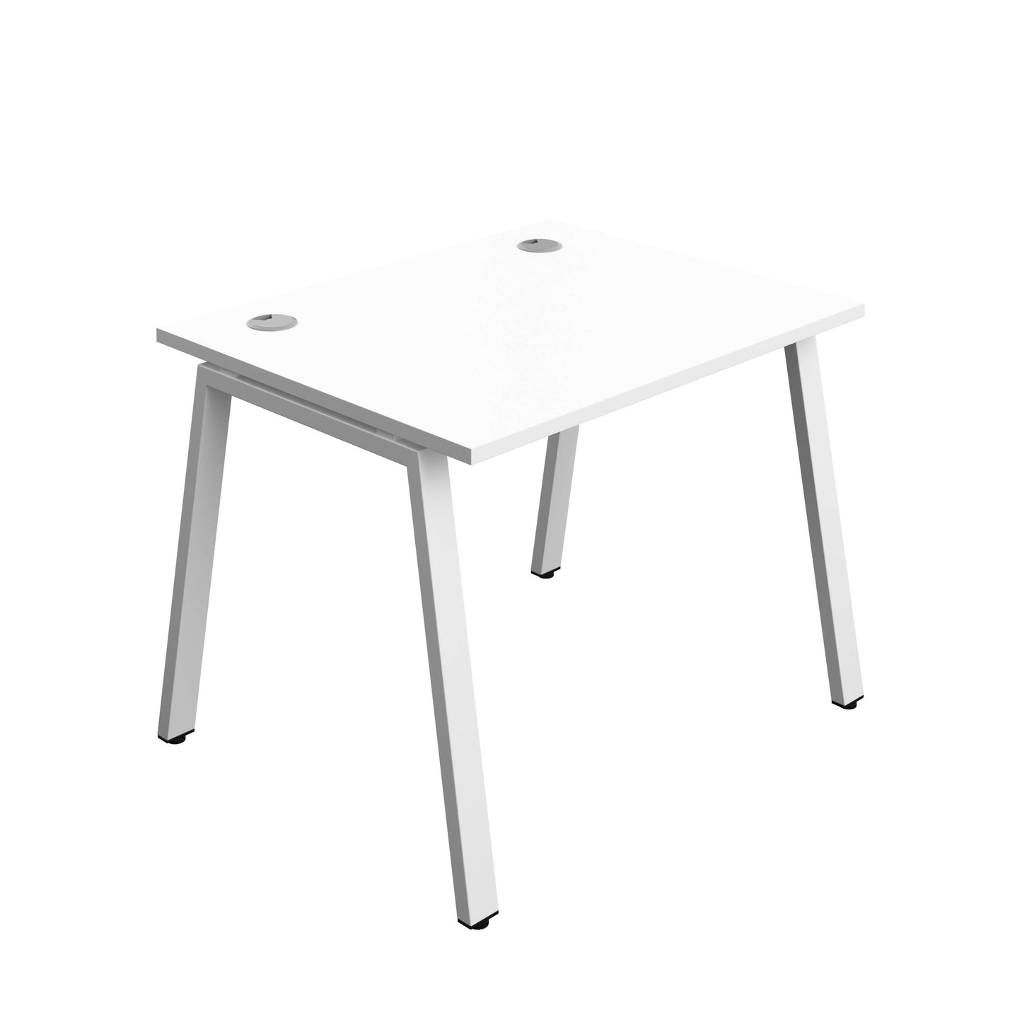 Synergy Bench with Cable Ports: 1 Person (FSC) : A-Frame Leg : 1000 | 800 | White/White