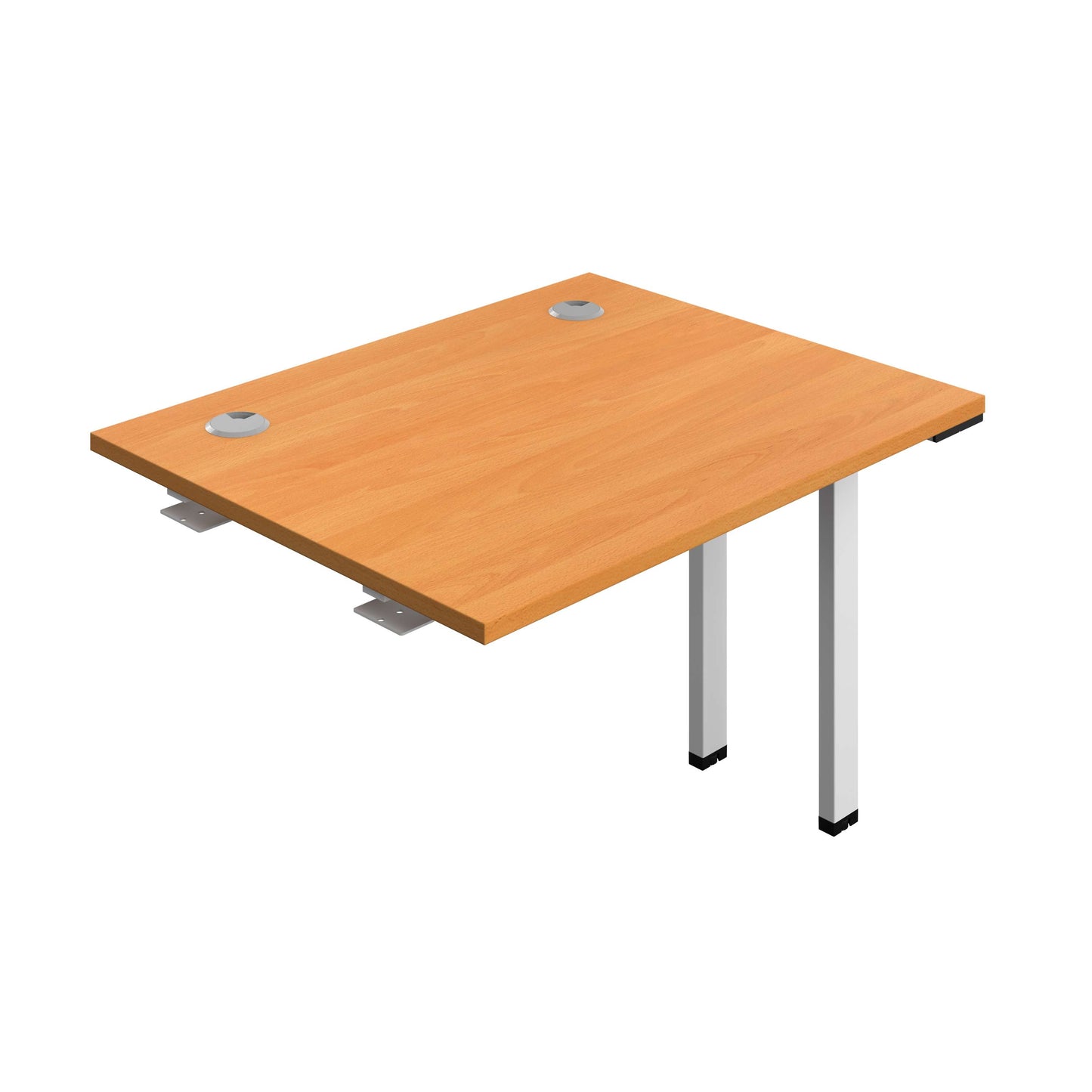 Synergy Bench Extension with Cable Ports: 1 Person (FSC) : 1000 | 800 | Beech/White