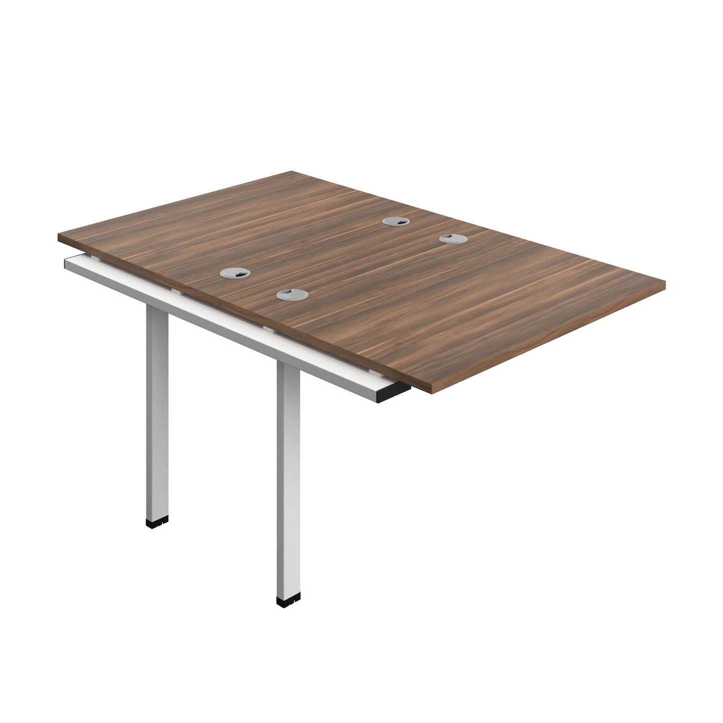 Synergy Bench Extension with Cable Ports: 2 Person (FSC) : 1000 | 800 | Dark Walnut/White