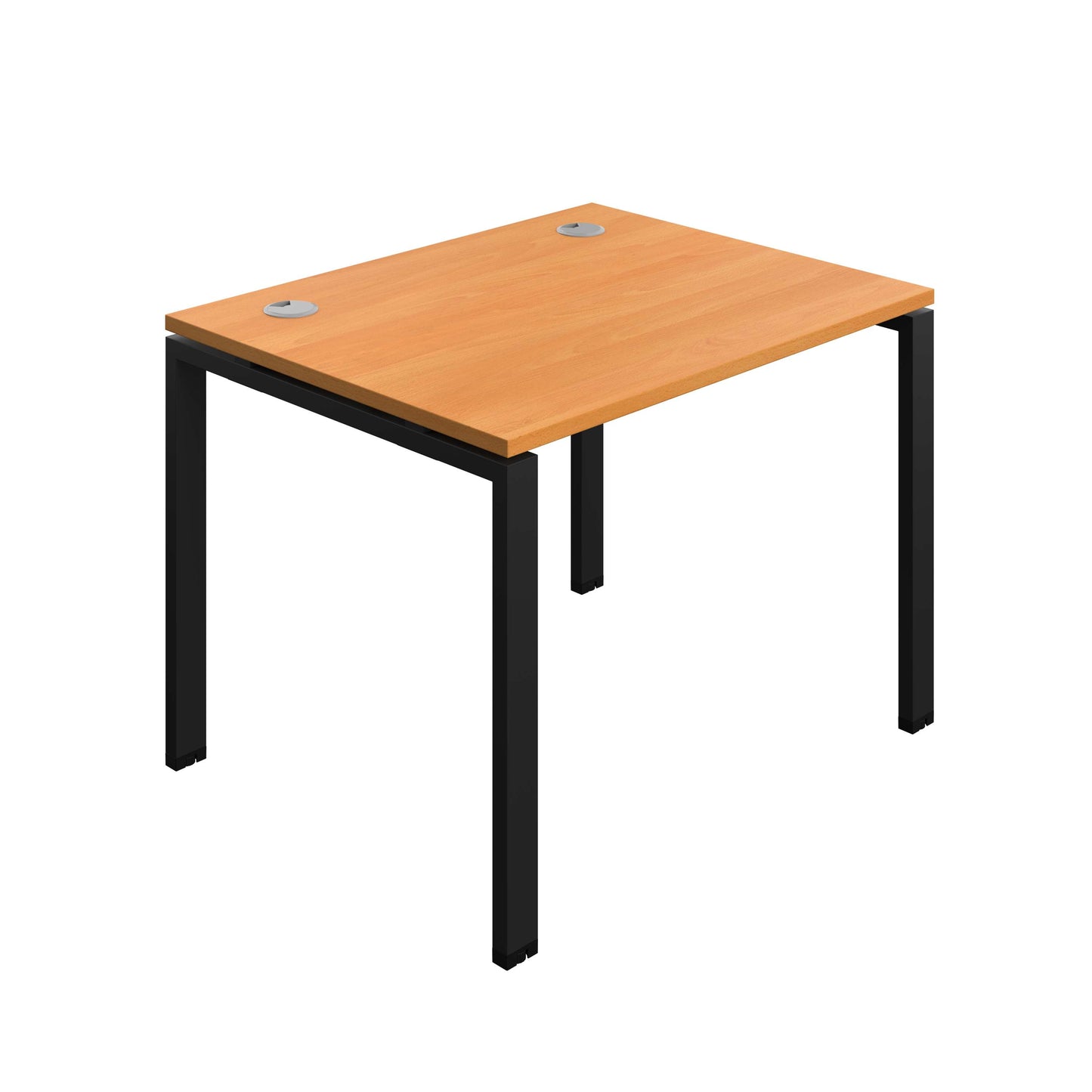 Synergy Bench with Cable Ports: 1 Person (FSC) : Goal Post Leg : 1000 | 800 | Beech/Black