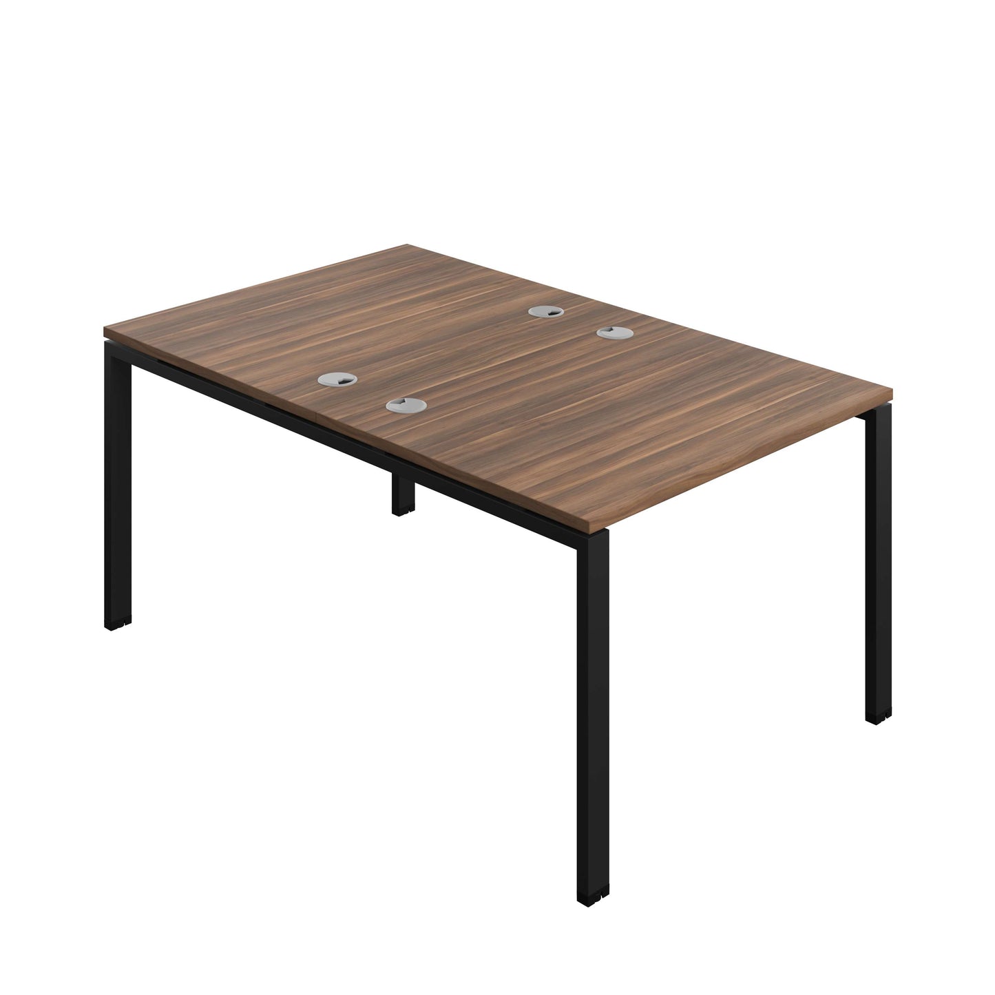 Synergy Bench with Cable Ports: 2 Person (FSC) : Goal Post Leg : 1000 | 800 | Dark Walnut/Black