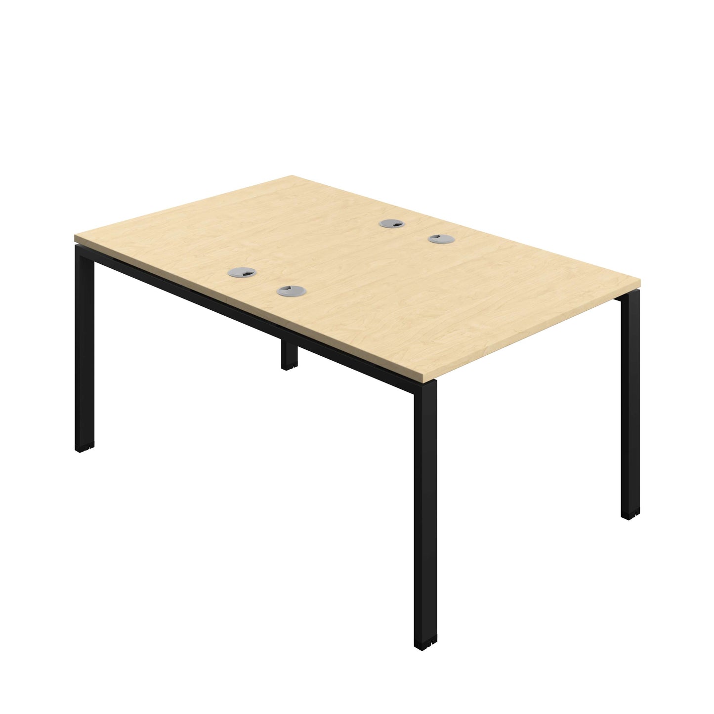 Synergy Bench with Cable Ports: 2 Person (FSC) : Goal Post Leg : 1000 | 800 | Maple/Black