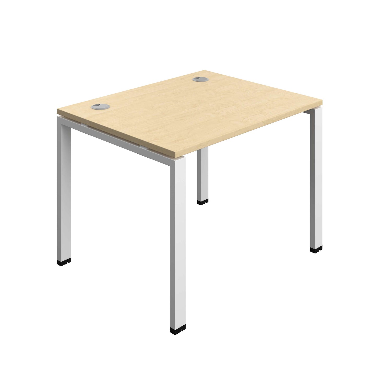 Synergy Bench with Cable Ports: 1 Person (FSC) : Goal Post Leg : 1000 | 800 | Maple/White