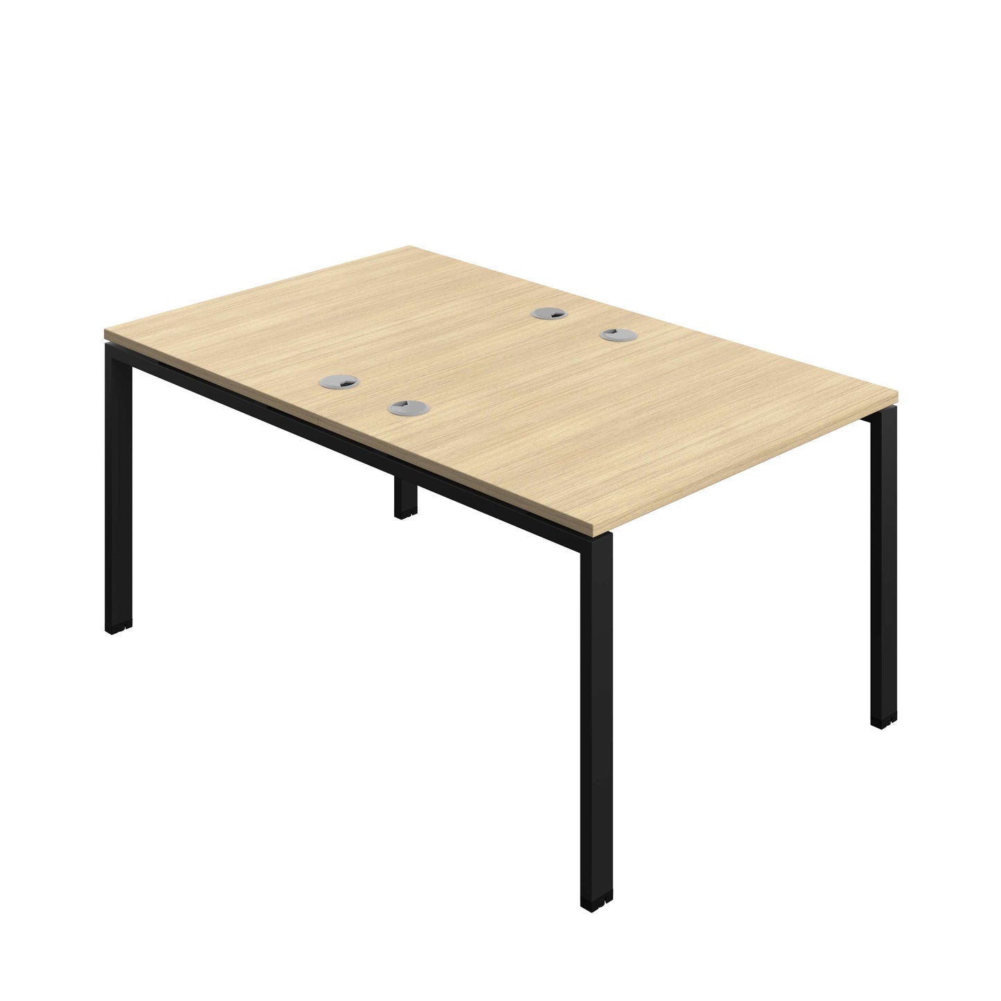 Synergy Bench with Cable Ports: 2 Person (FSC) : Goal Post Leg : 1000 | 800 | Nova Oak/Black