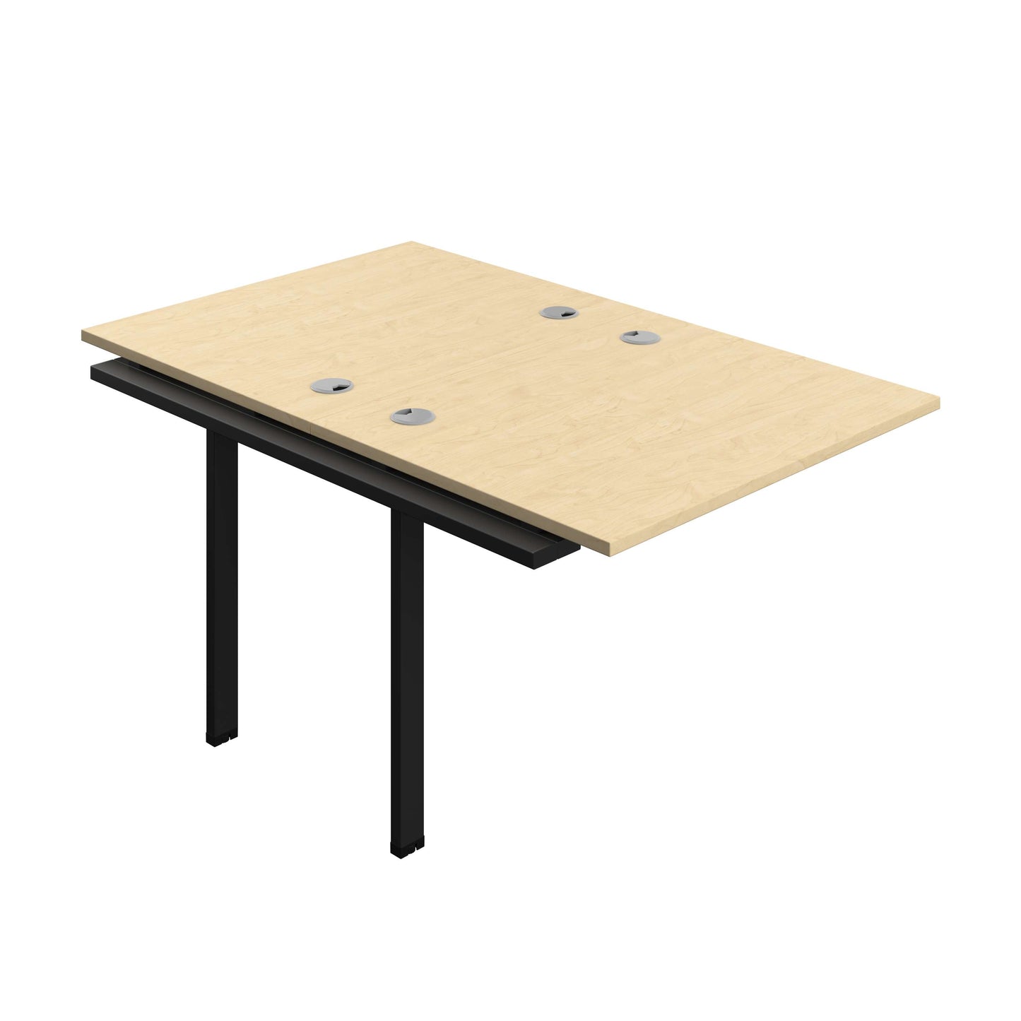 Synergy Bench Extension with Cable Ports: 2 Person (FSC) : 1000 | 800 | Maple/Black