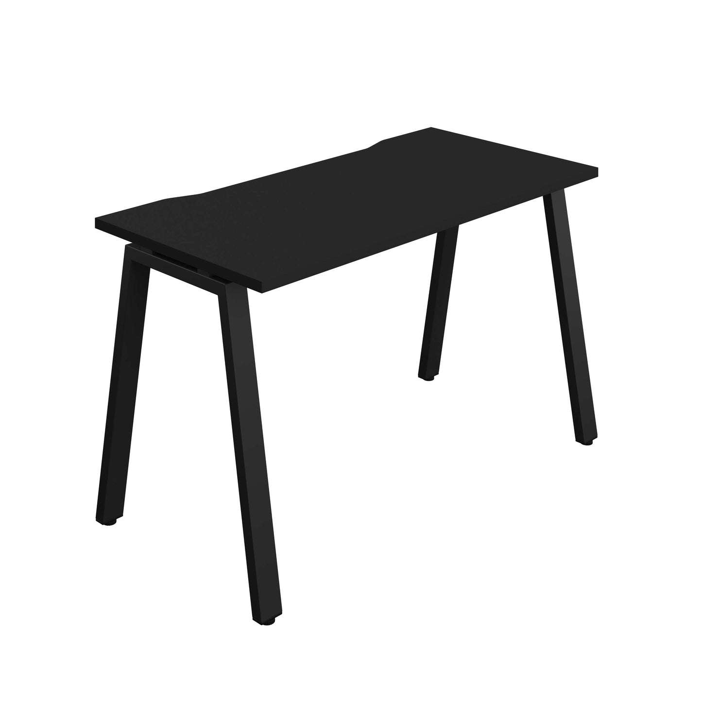 Synergy Bench with Cut Out: 1 Person (FSC) : A-Frame Leg : 1200 | 600 | Black/Black