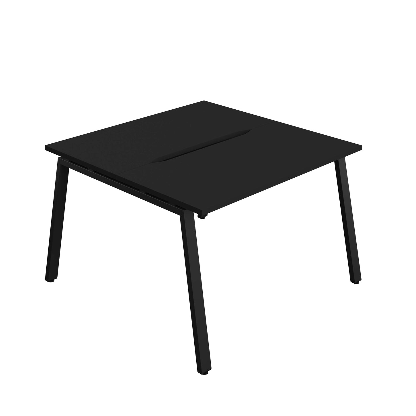 Synergy Bench with Cut Out: 2 Person (FSC) : A-Frame Leg : 1200 | 600 | Black/Black