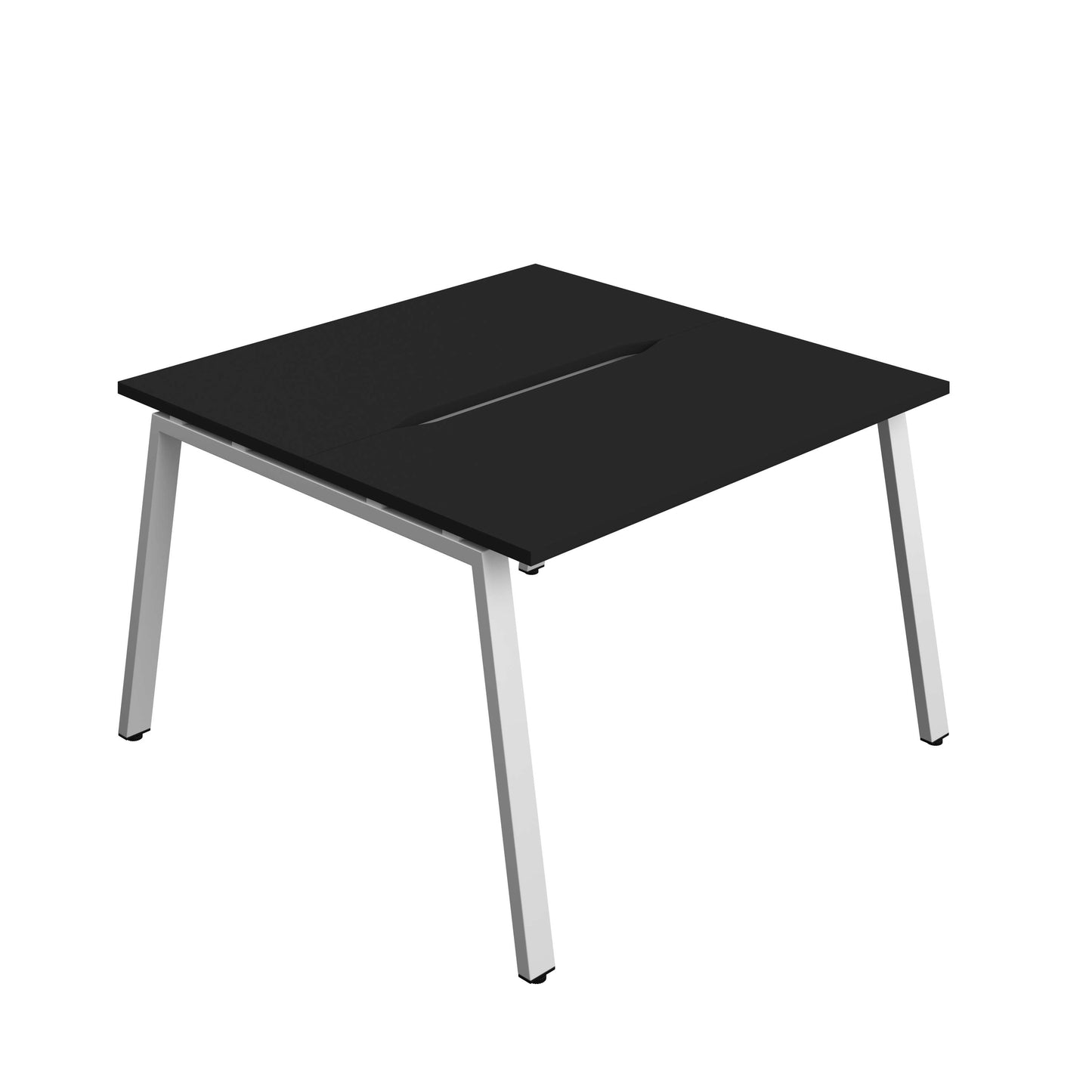 Synergy Bench with Cut Out: 2 Person (FSC) : A-Frame Leg : 1200 | 600 | Black/Silver