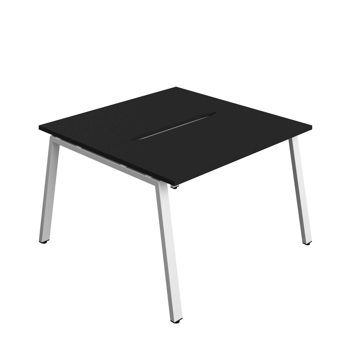 Synergy Bench with Cut Out: 2 Person (FSC) : A-Frame Leg : 1200 | 600 | Black/White