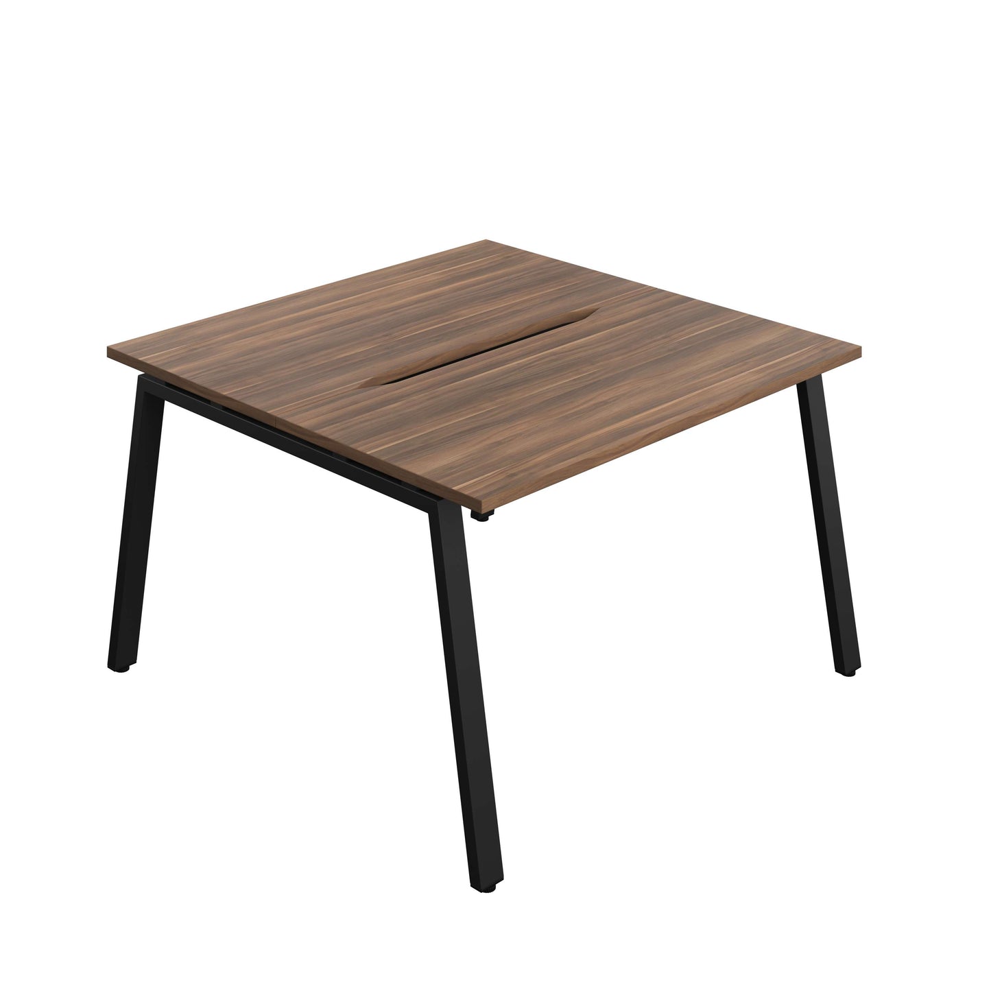 Synergy Bench with Cut Out: 2 Person (FSC) : A-Frame Leg : 1200 | 600 | Dark Walnut/Black