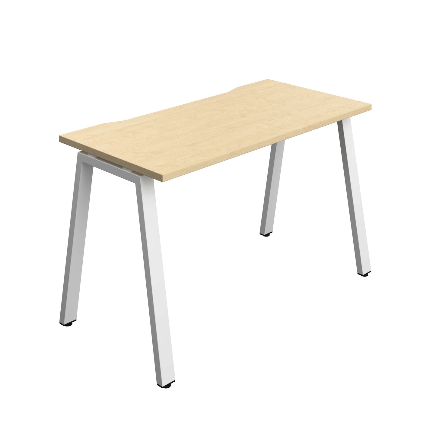 Synergy Bench with Cut Out: 1 Person (FSC) : A-Frame Leg : 1200 | 600 | Maple/White