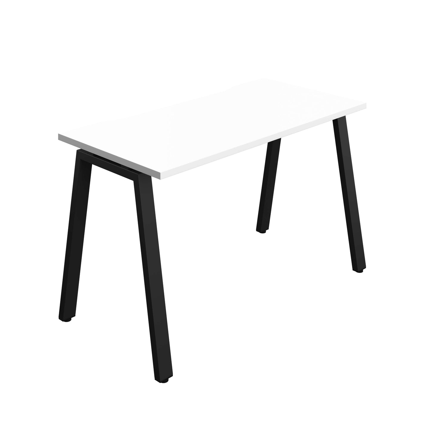 Synergy Bench with Cut Out: 1 Person (FSC) : A-Frame Leg : 1200 | 600 | White/Black
