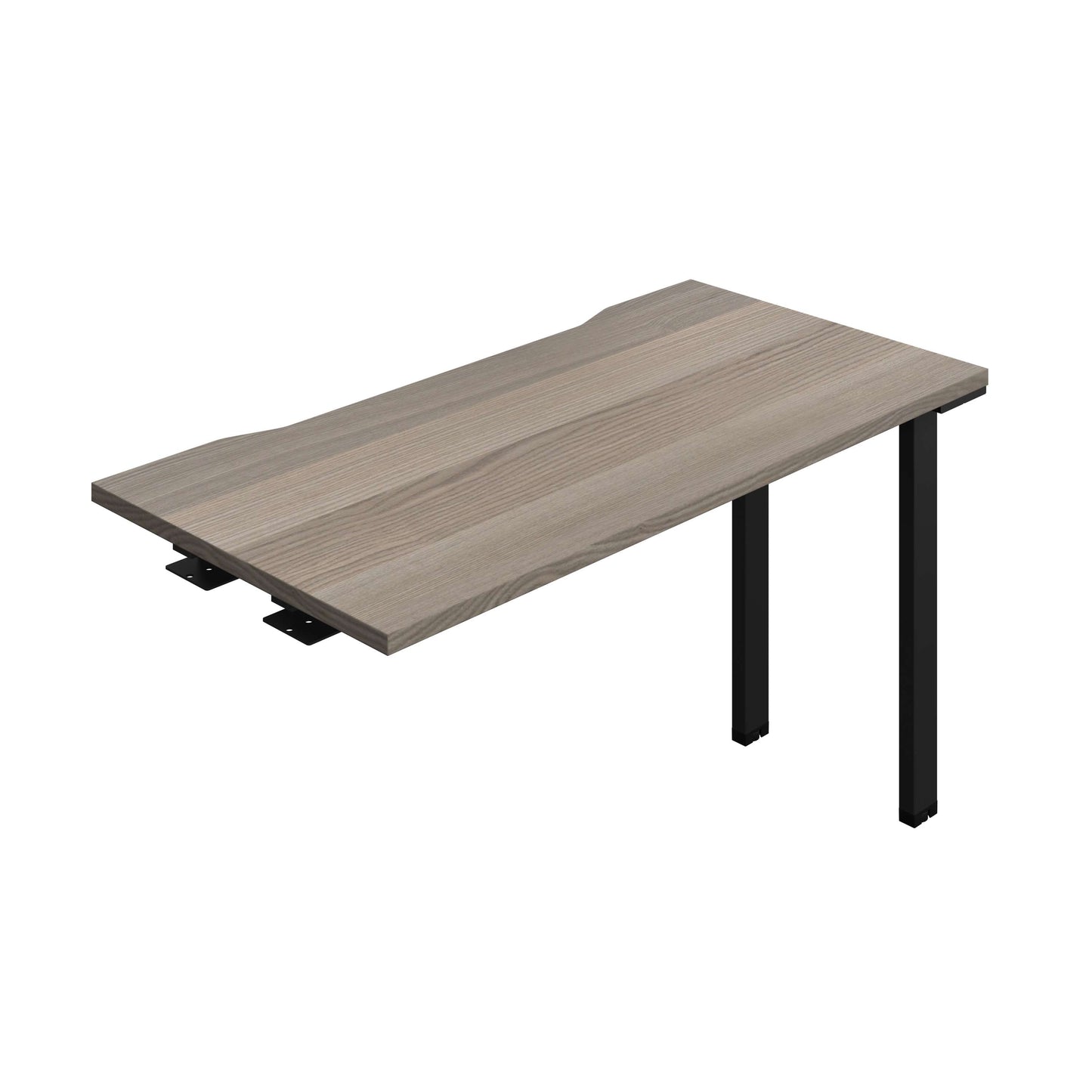 Synergy Bench Extension with Cut Out: 1 Person (FSC) : 1200 | 600 | Grey Oak/Black