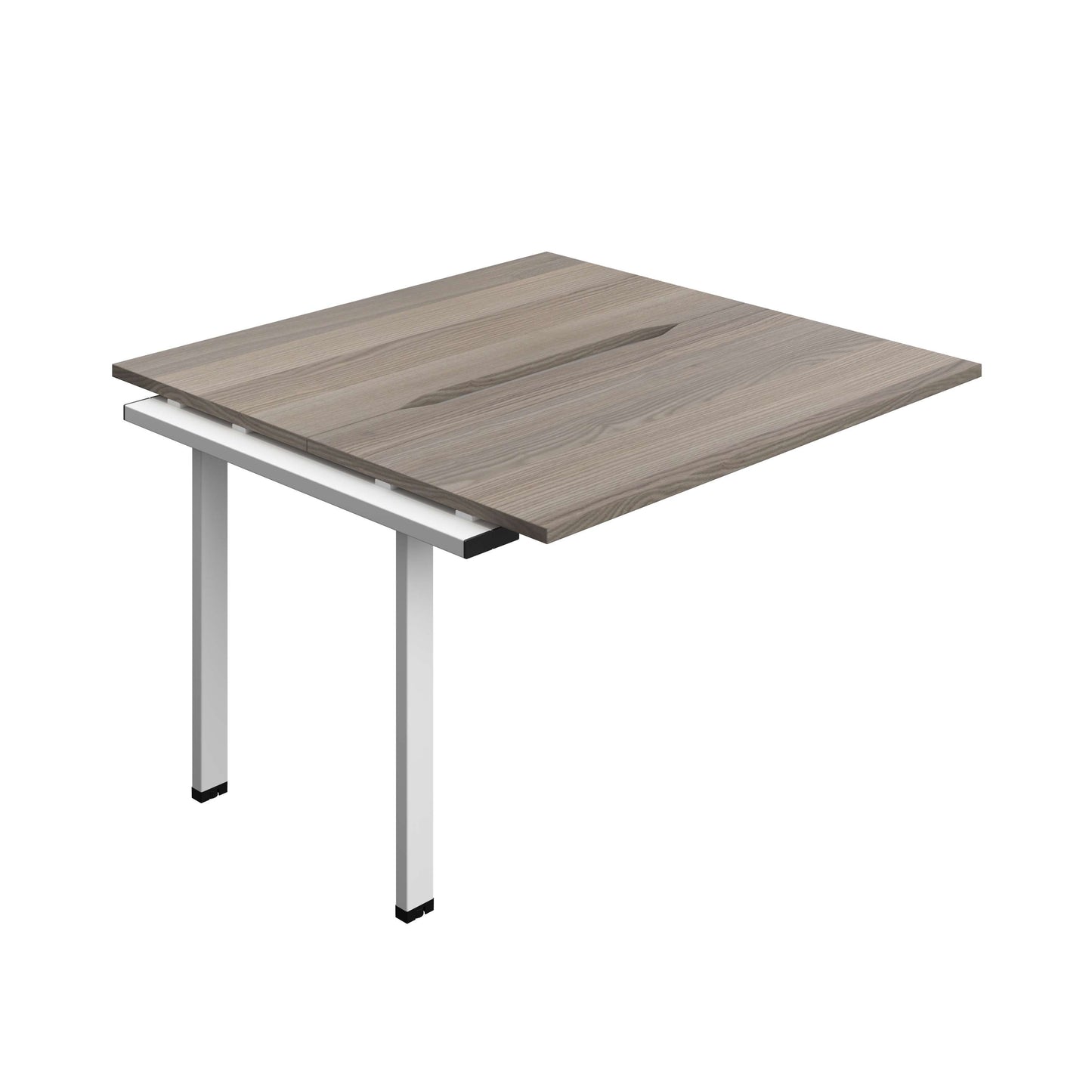 Synergy Bench Extension with Cut Out: 2 Person (FSC) : 1200 | 600 | Grey Oak/White