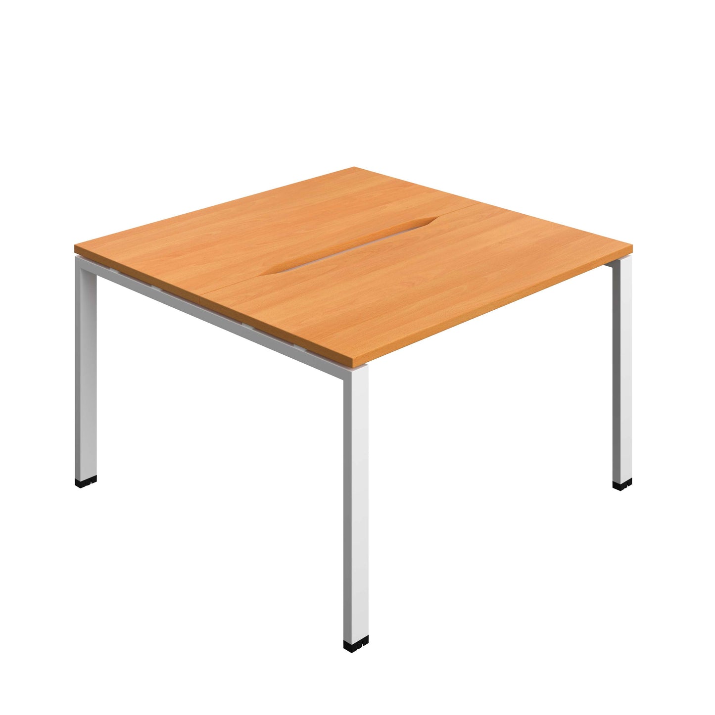 Synergy Bench with Cut Out: 2 Person (FSC) : Goal Post Leg : 1200 | 600 | Unlimited/White