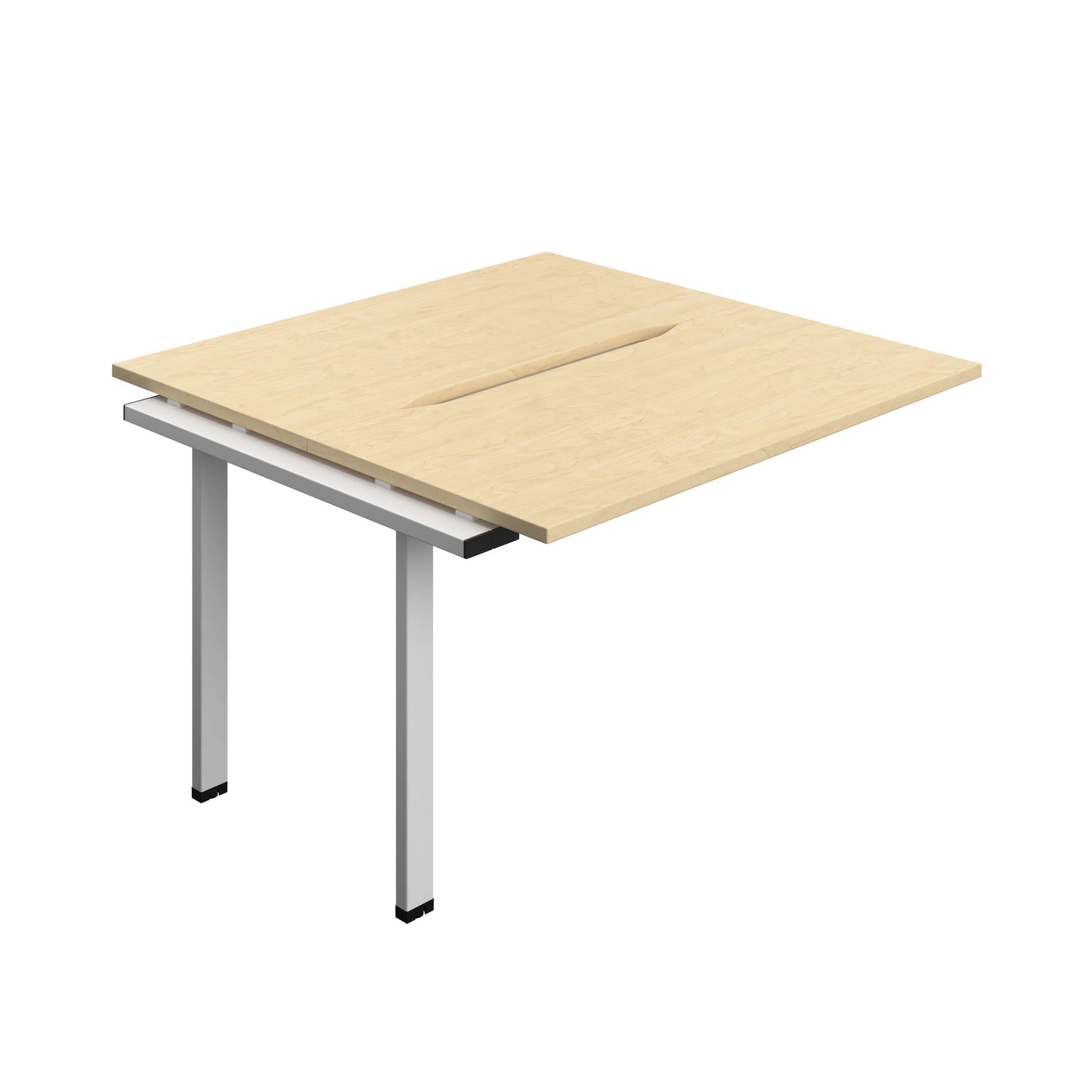 Synergy Bench Extension with Cut Out: 2 Person (FSC) : 1200 | 600 | Maple/Silver