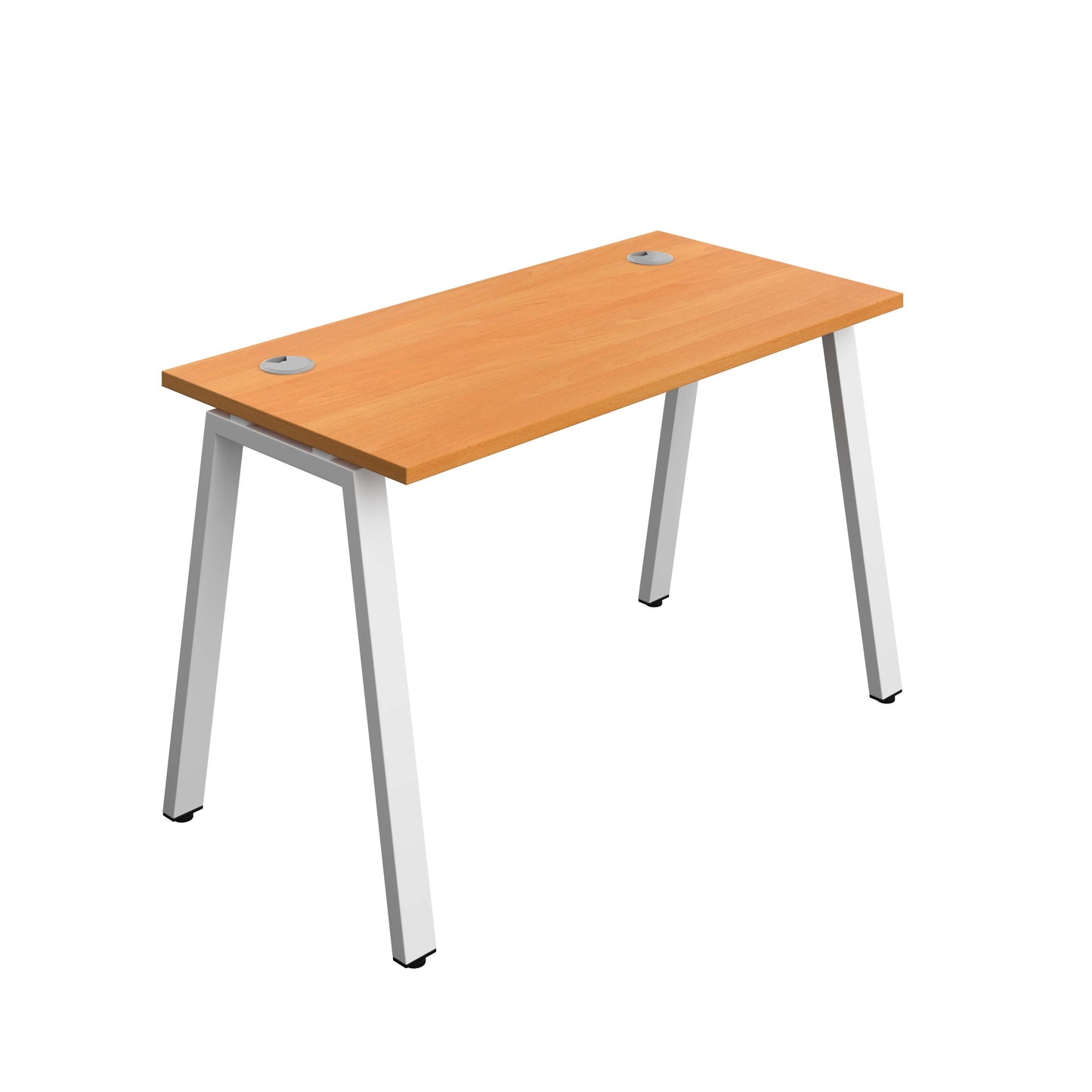 Synergy Bench with Cable Ports: 1 Person (FSC) : A-Frame Leg : 1200 | 600 | Beech/White