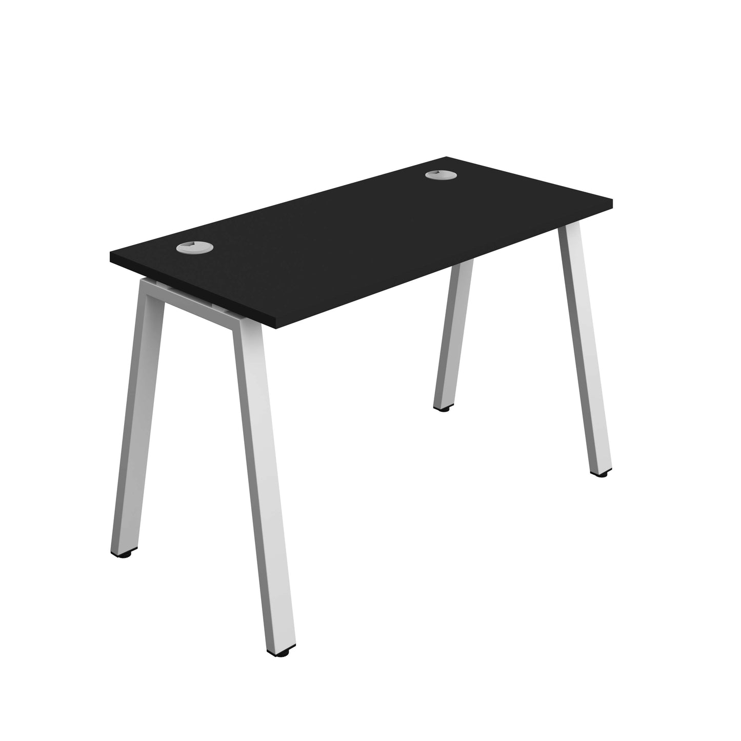 Synergy Bench with Cable Ports: 1 Person (FSC) : A-Frame Leg : 1200 | 600 | Black/Silver